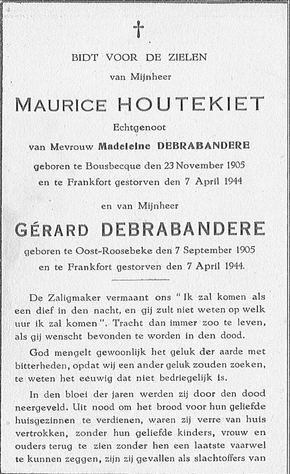 Maurice Houtekiet en Gérard Debrabandere