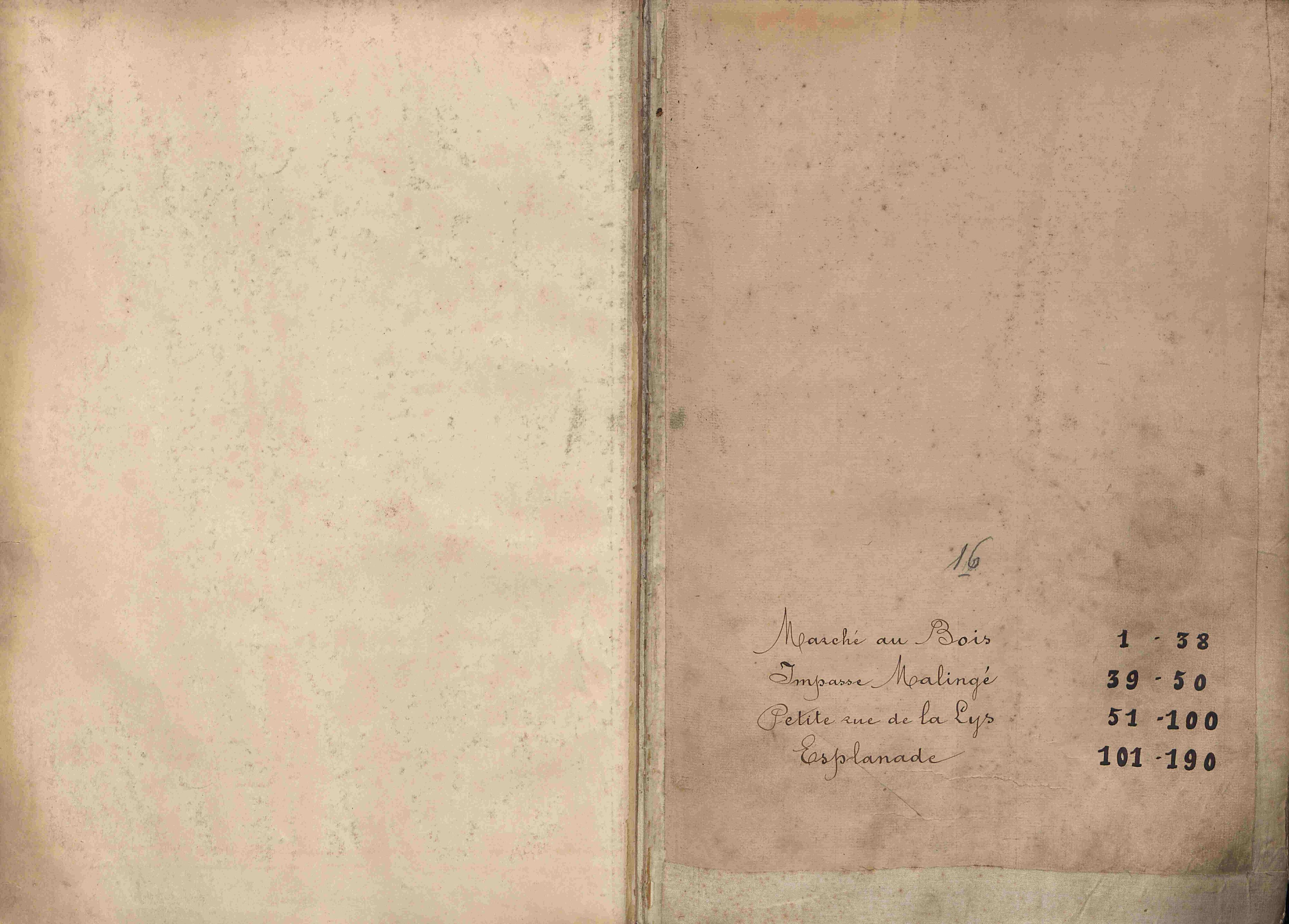 Bevolkingsregister Kortrijk 1890 boek 16