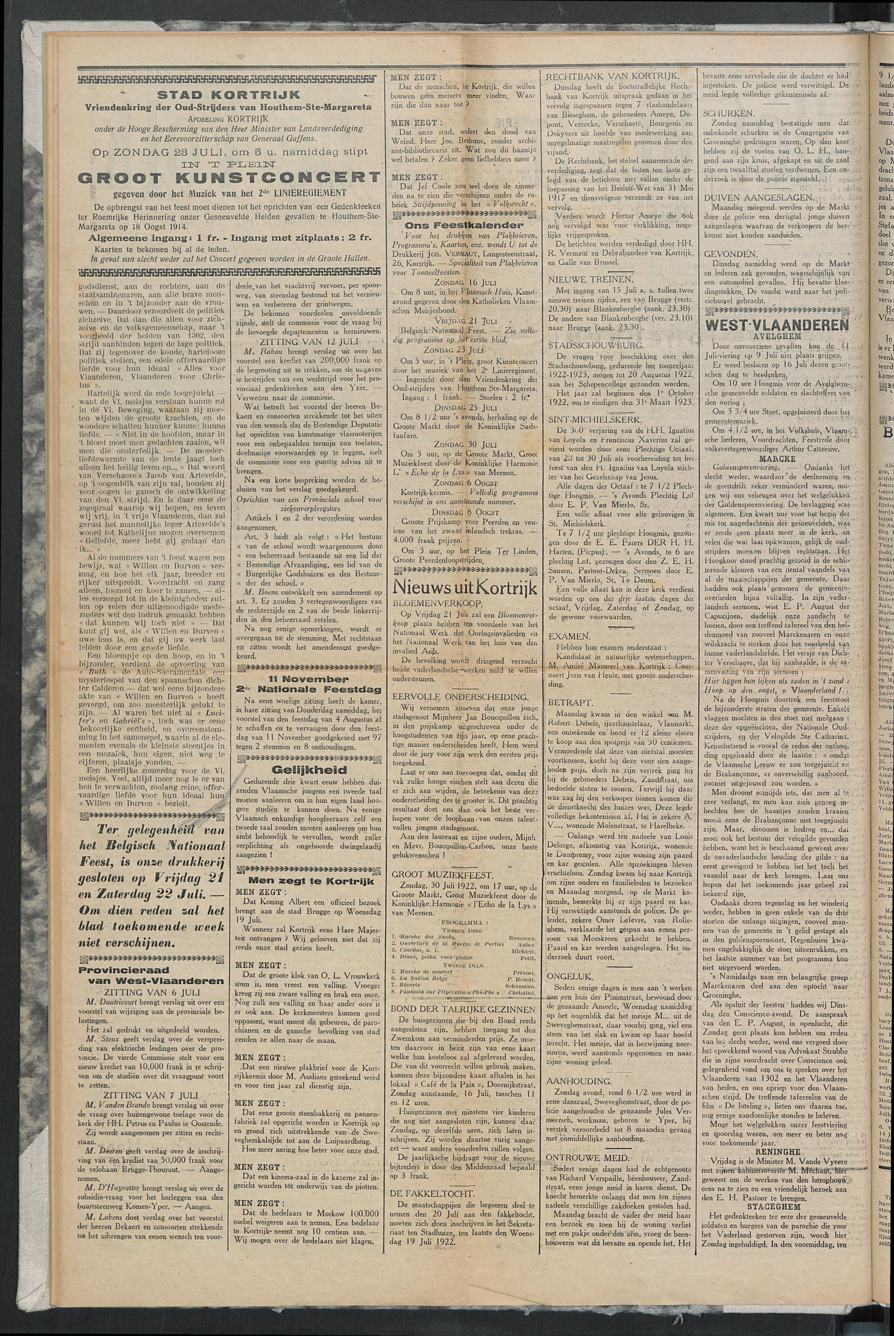 Het Kortrijksche Volk 1922-07-16 p2