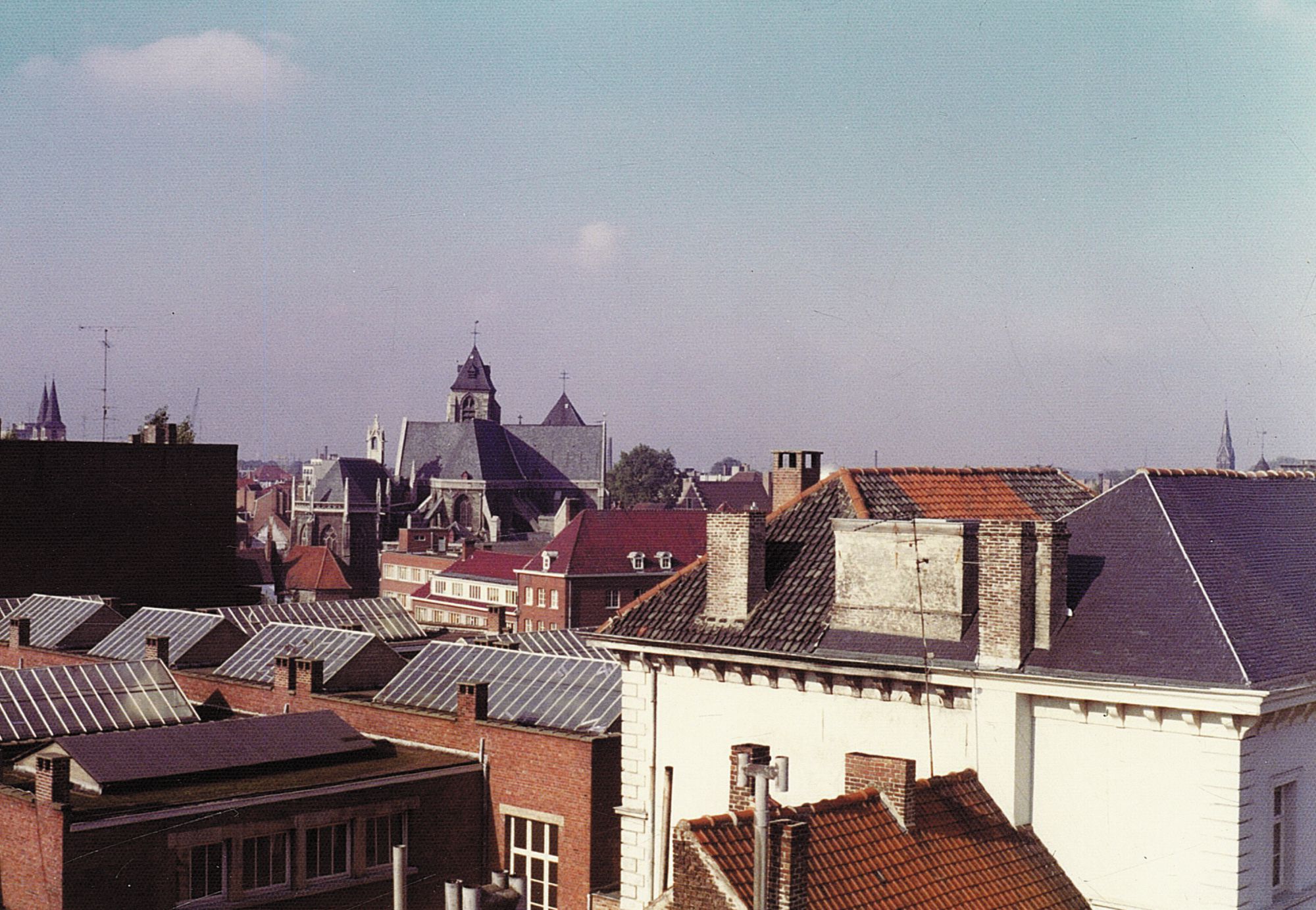 Panorama van de Kortrijkse binnenstad