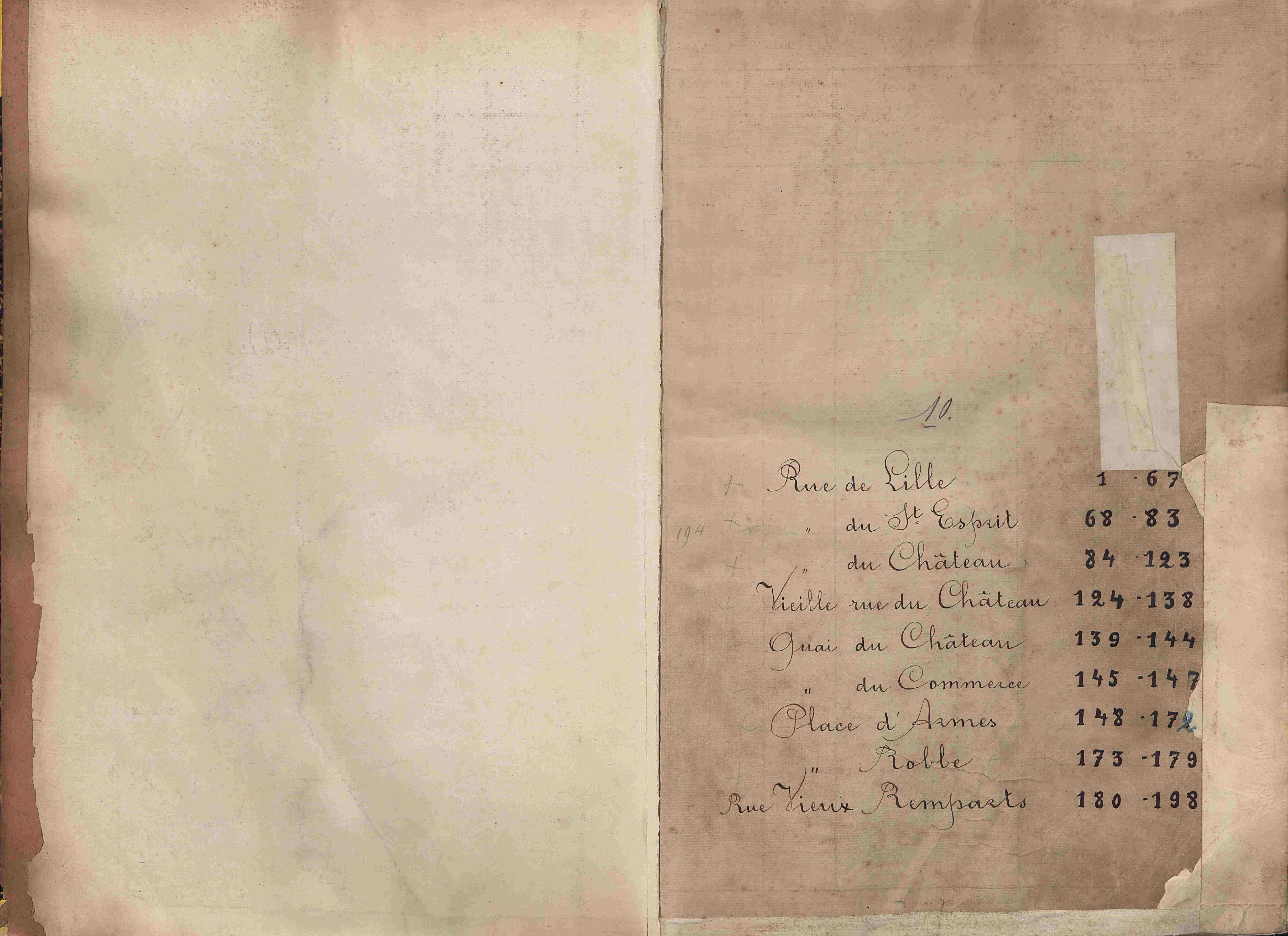 Bevolkingsregister Kortrijk 1890 boek 10