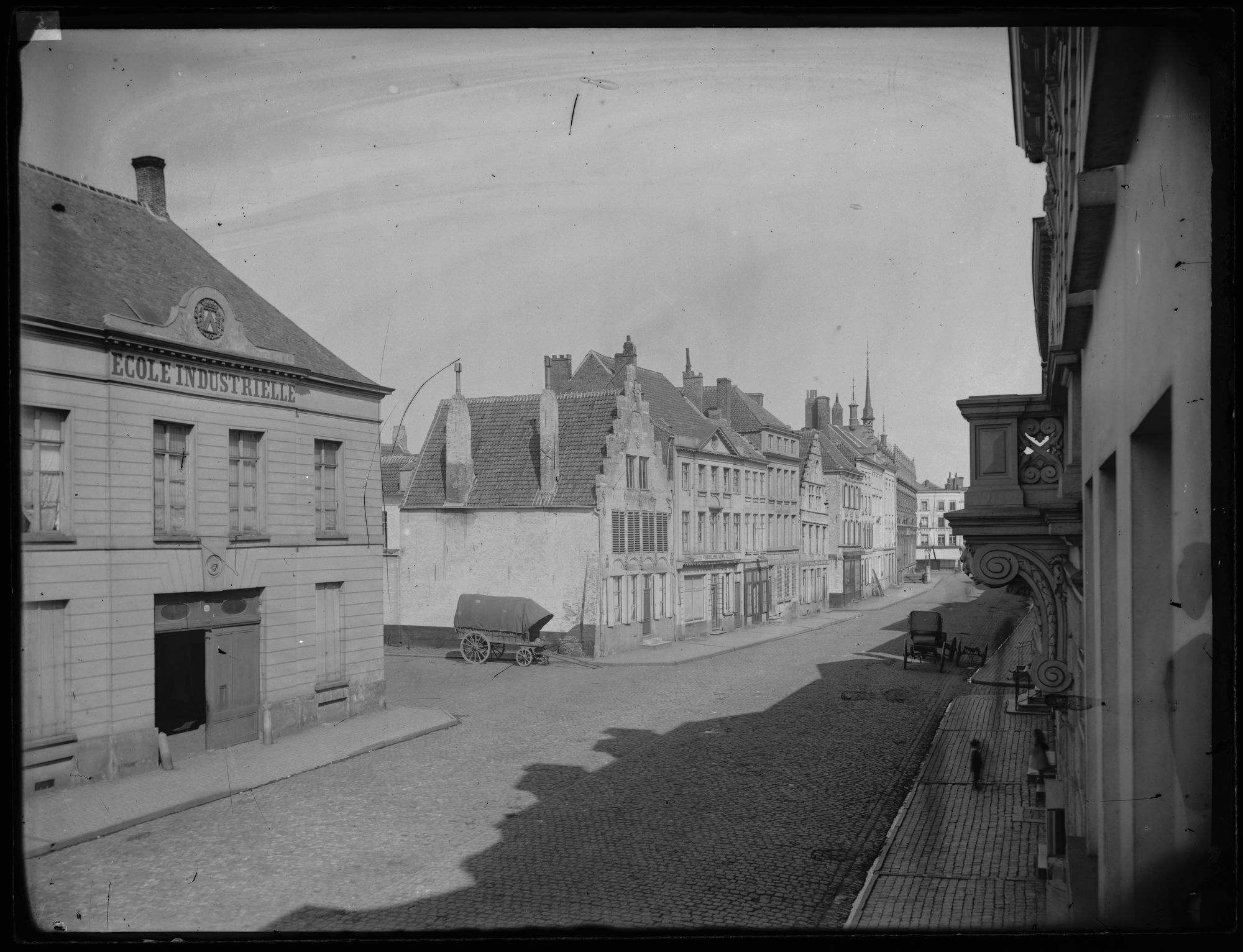 Rijselsestraat in de negentiende eeuw