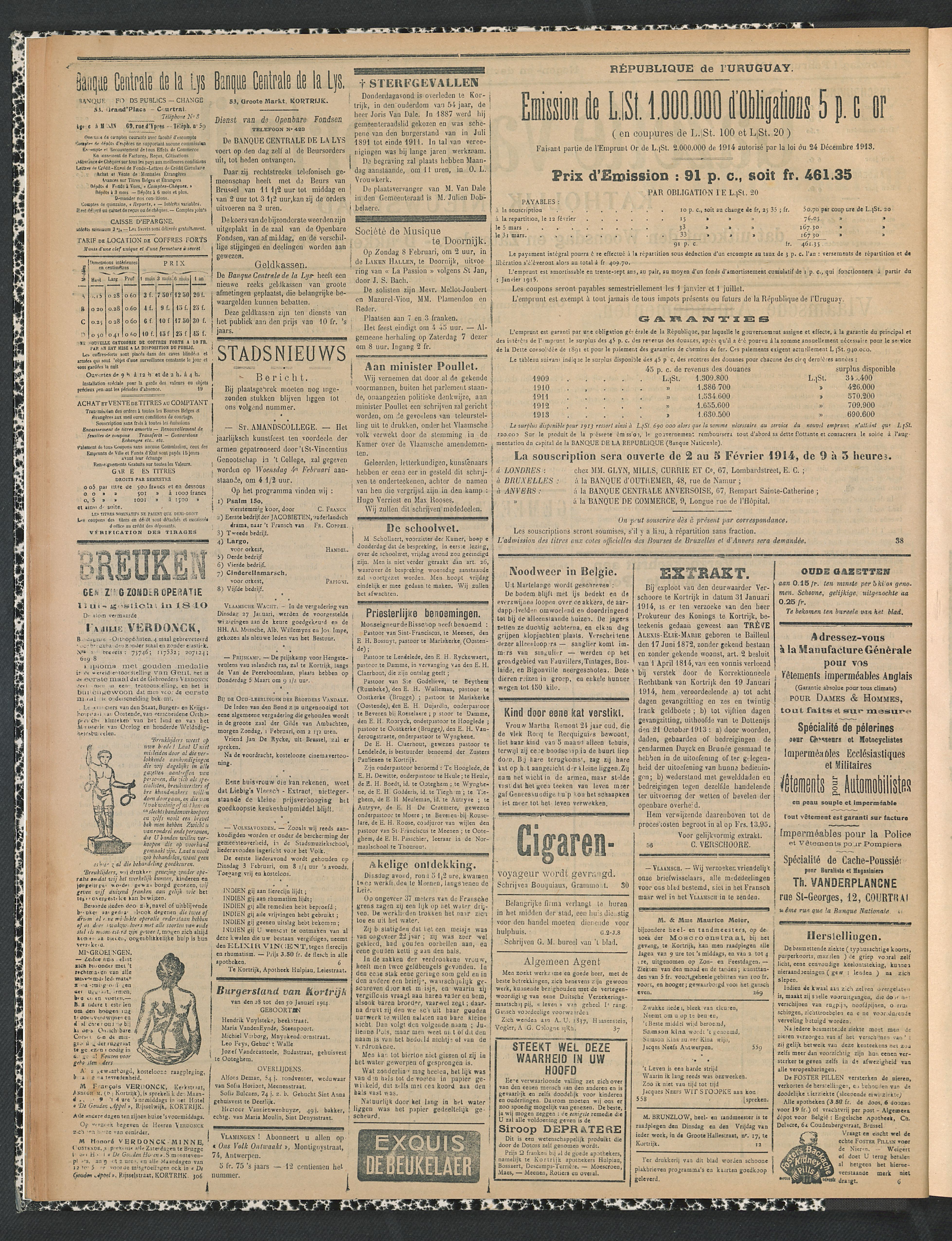 Gazette Van Kortrijk 1914-02-01 p2