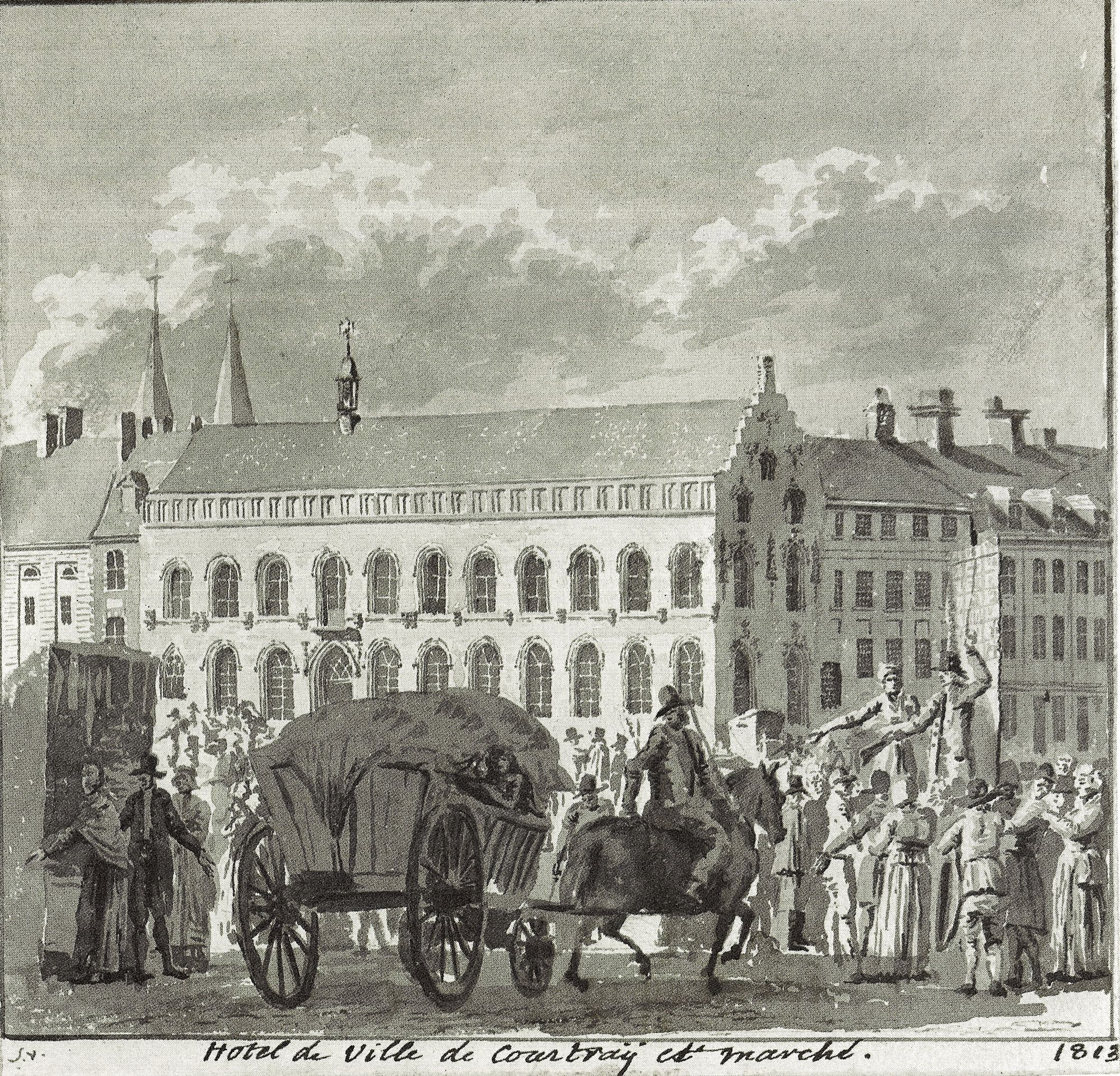 Stadhuis en Grote Markt 1813