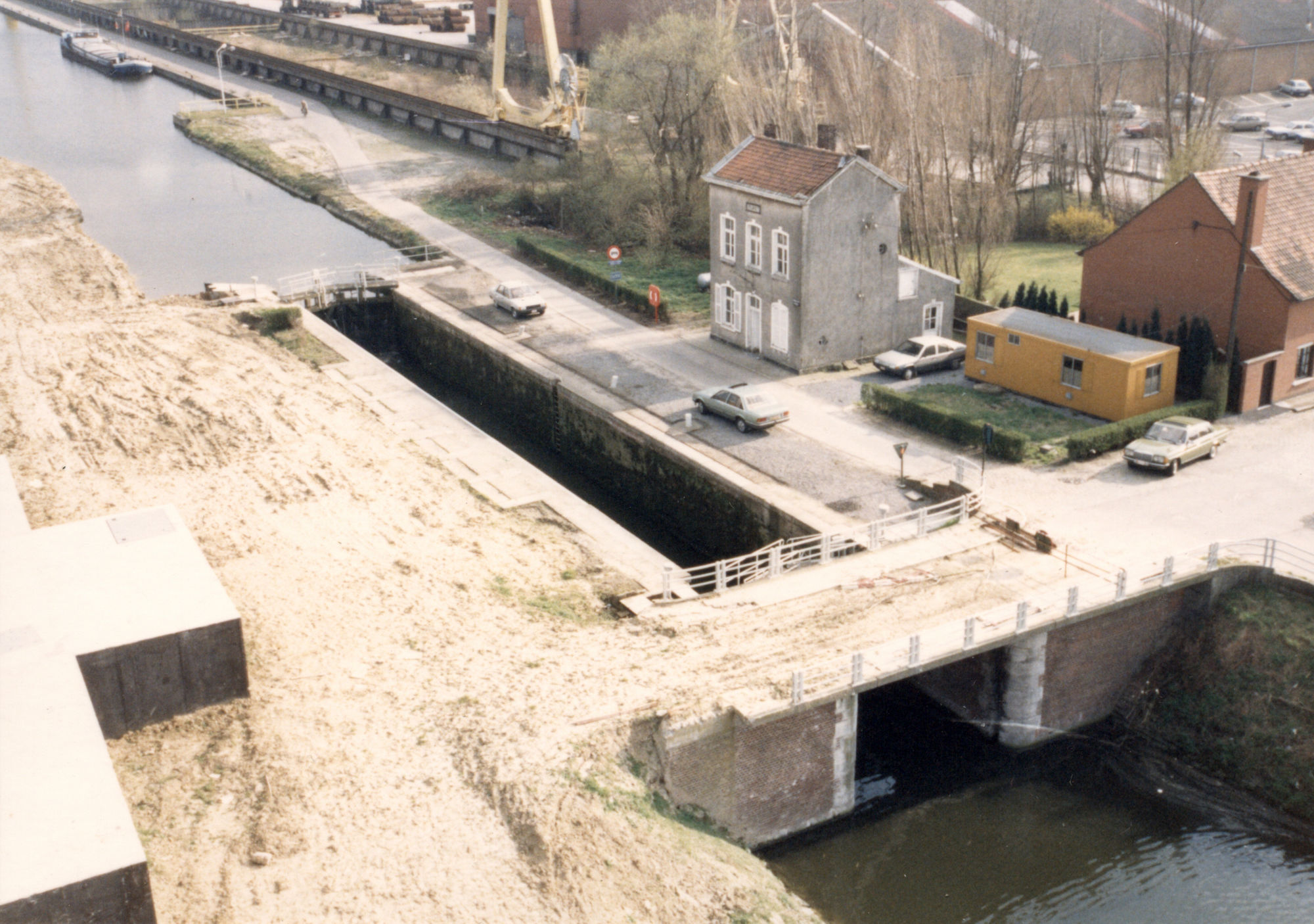 Sluis Nr. 7 in de Deerlijkstraat te Zwevegem 1990