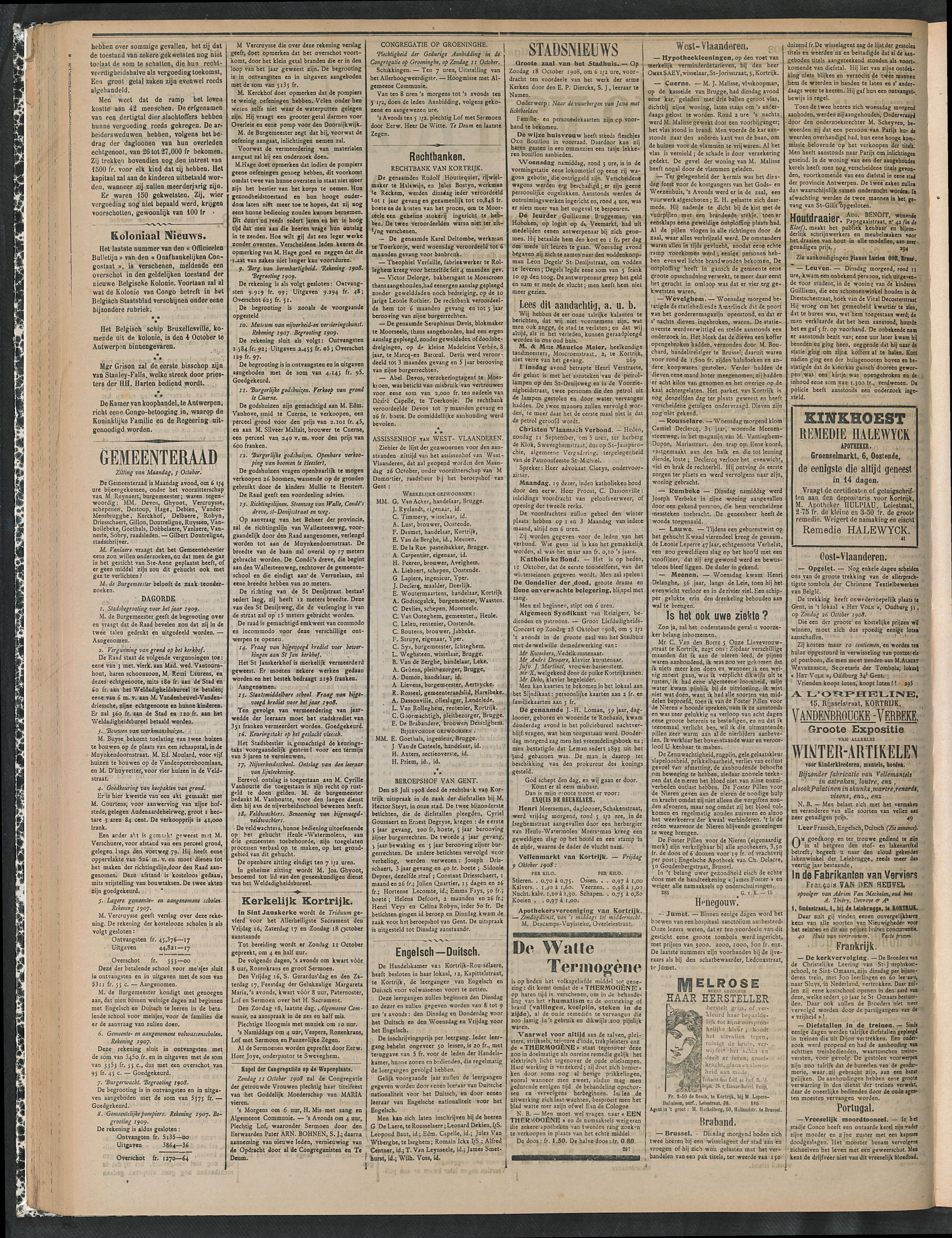 Gazette Van Kortrijk 1908-10-11 p2