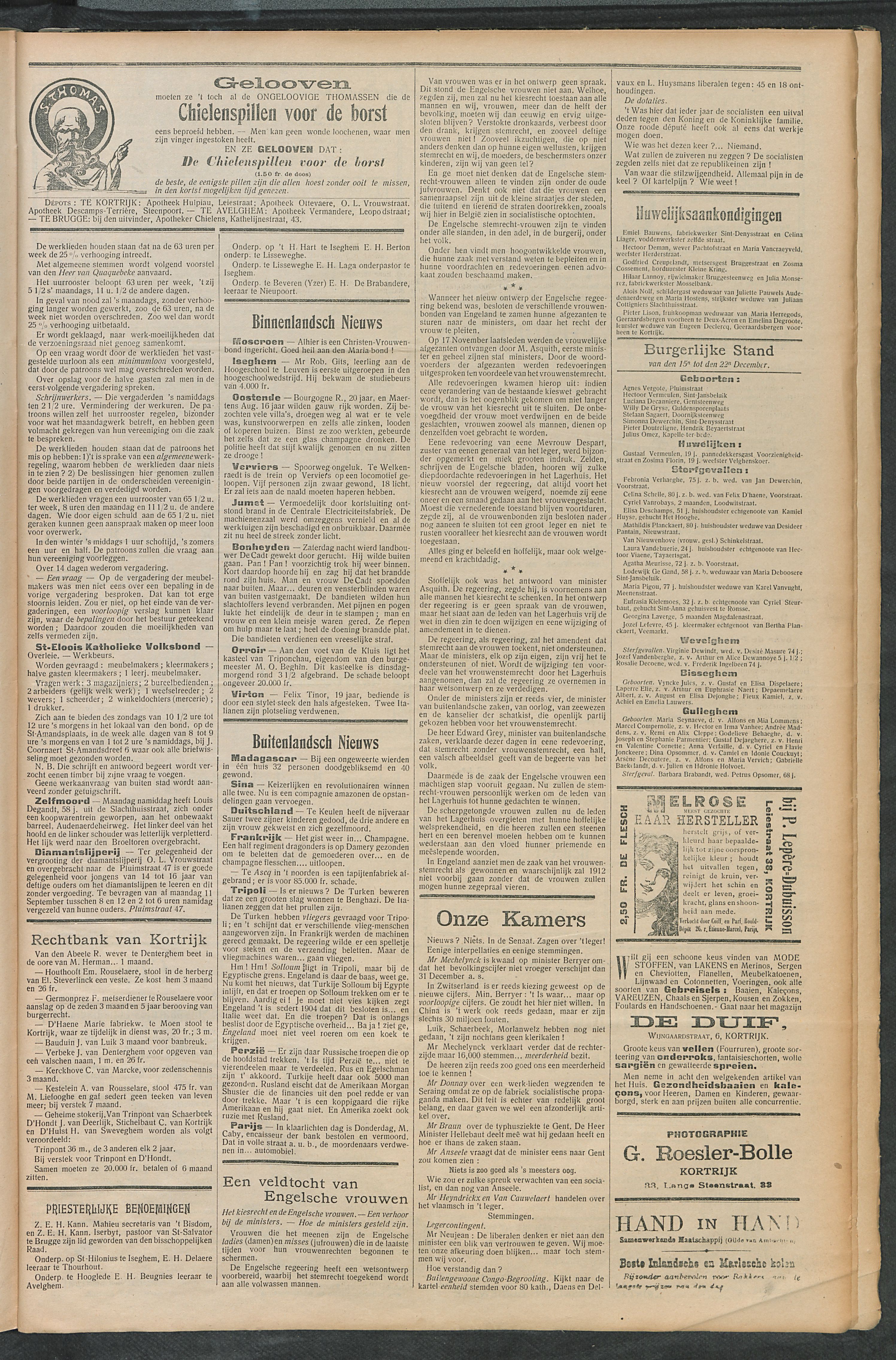 Het Kortrijksche Volk 1911-12-24 p3