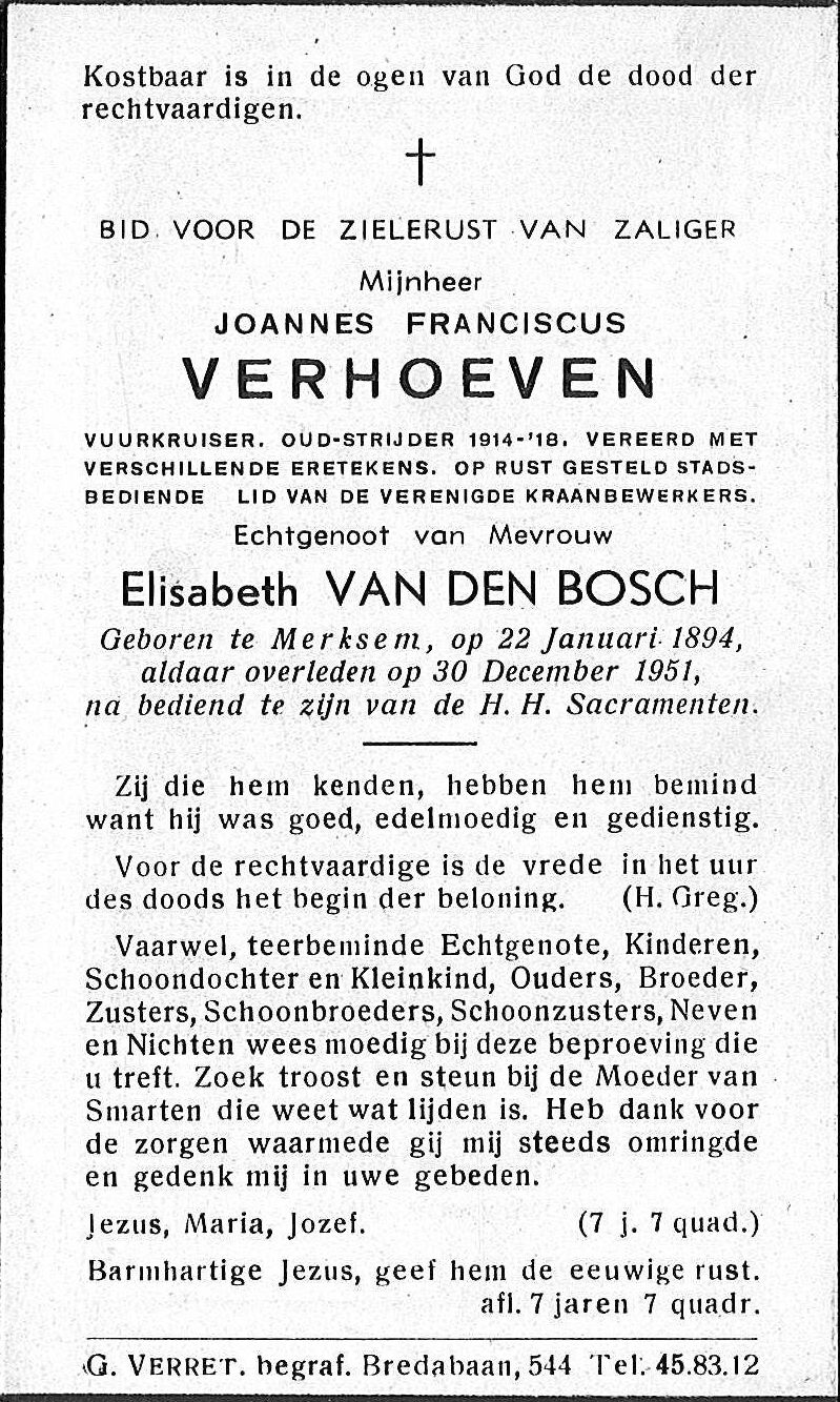 Joannes Franciscus Verhoeven