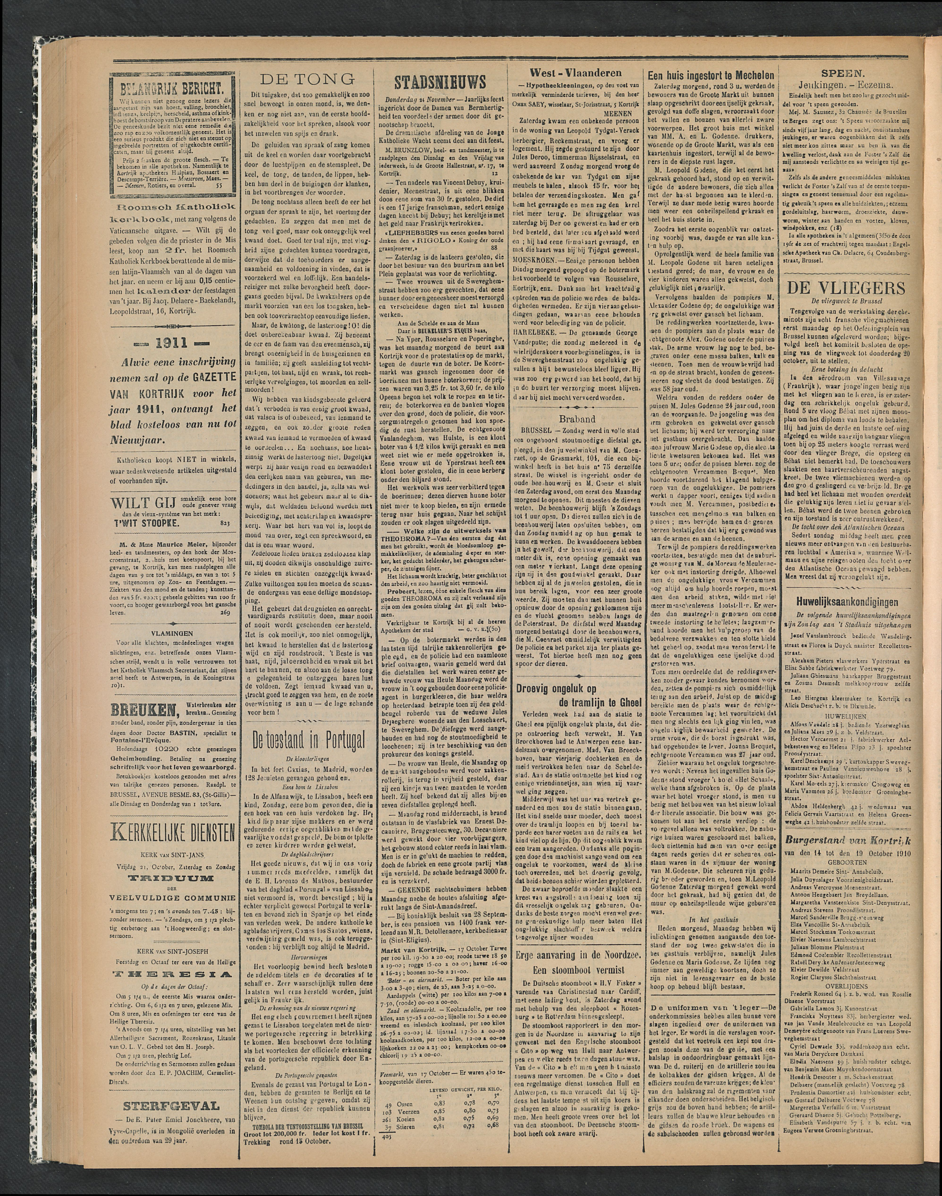 Gazette Van Kortrijk 1910-10-20 p2