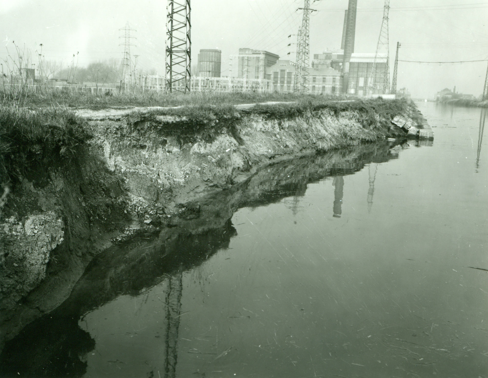 Verbrede kanaal Bossuit-Kortrijk in Zwevegem 1972