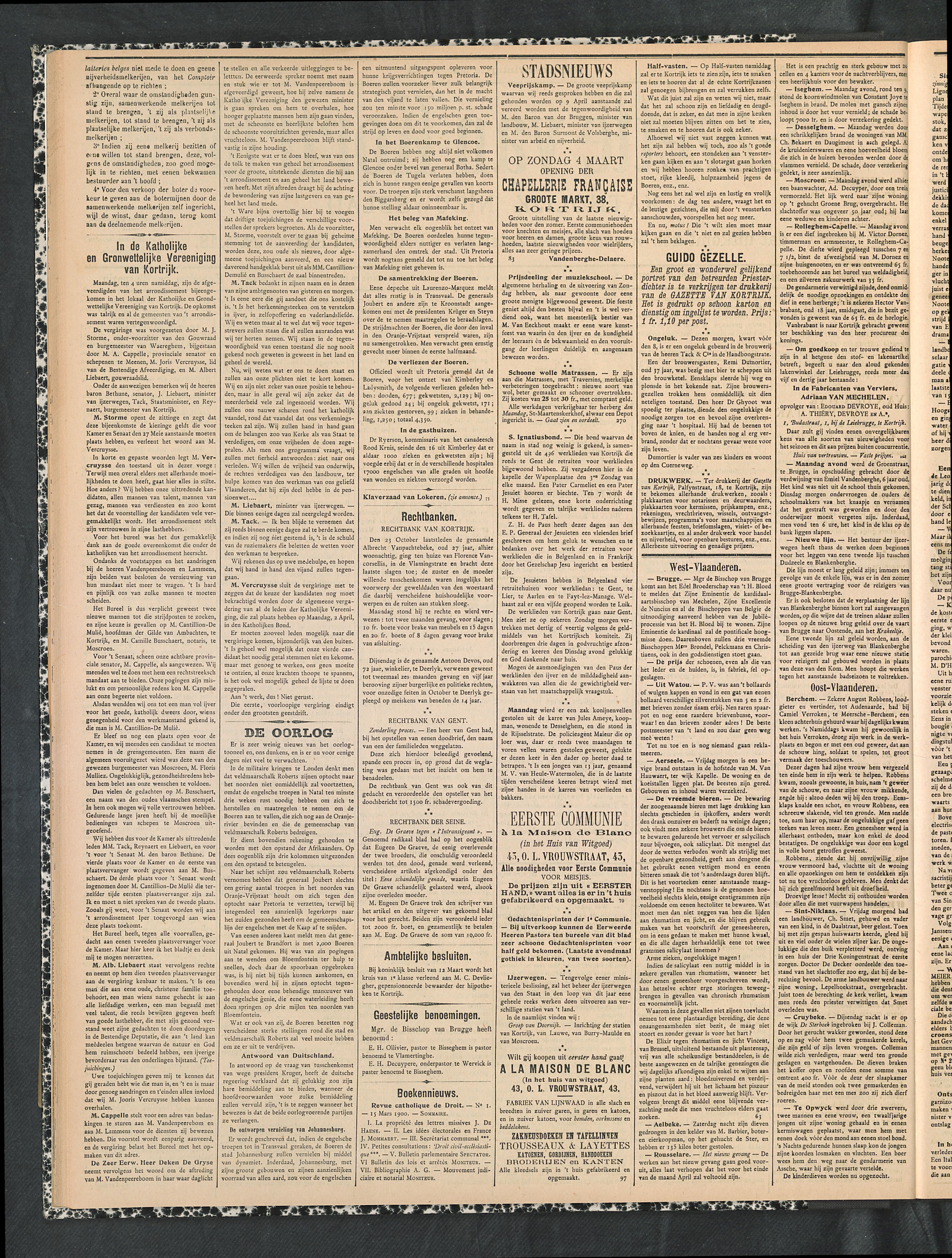Gazette Van Kortrijk 1900-03-18 p2