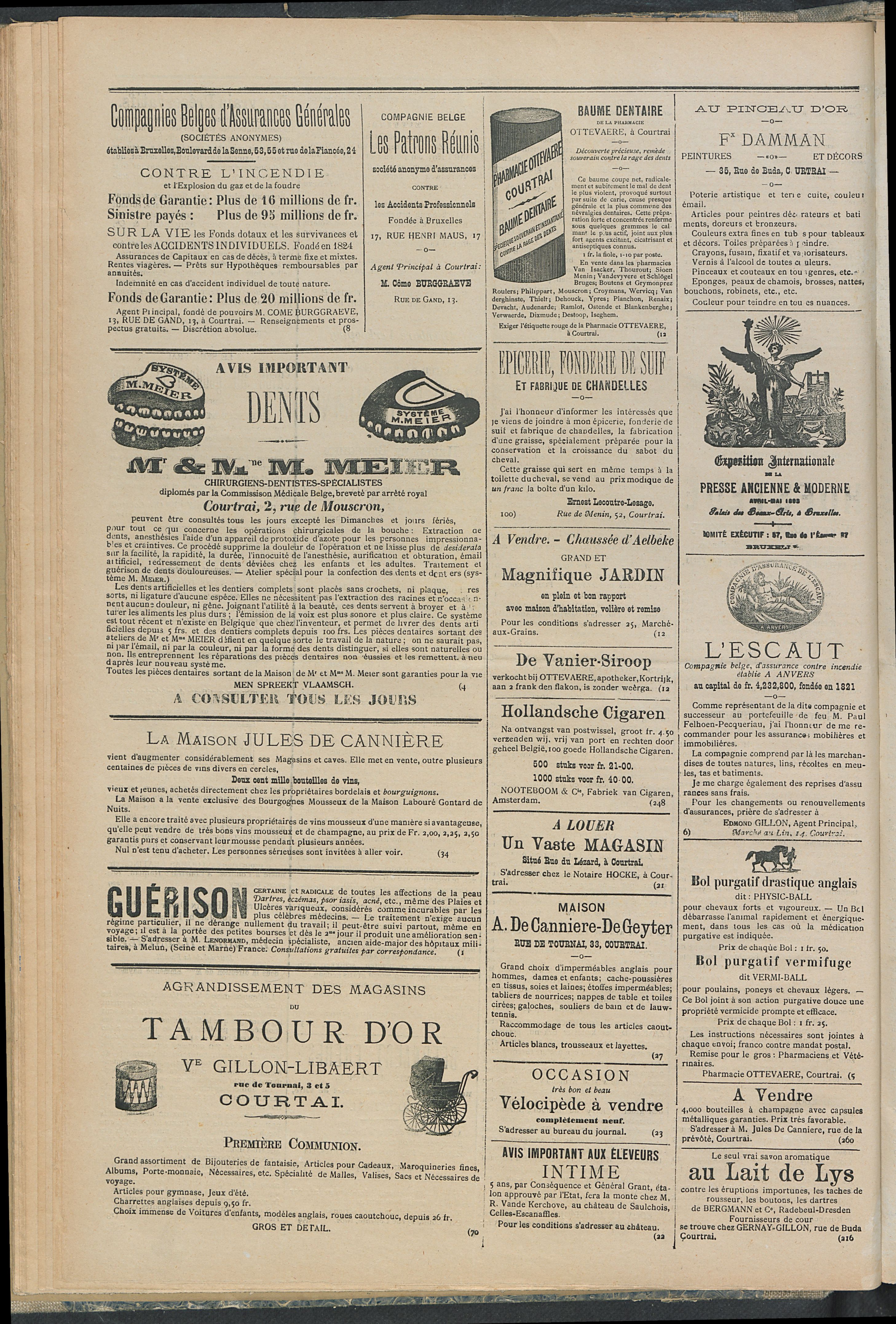L'echo De Courtrai 1893-03-02 p4