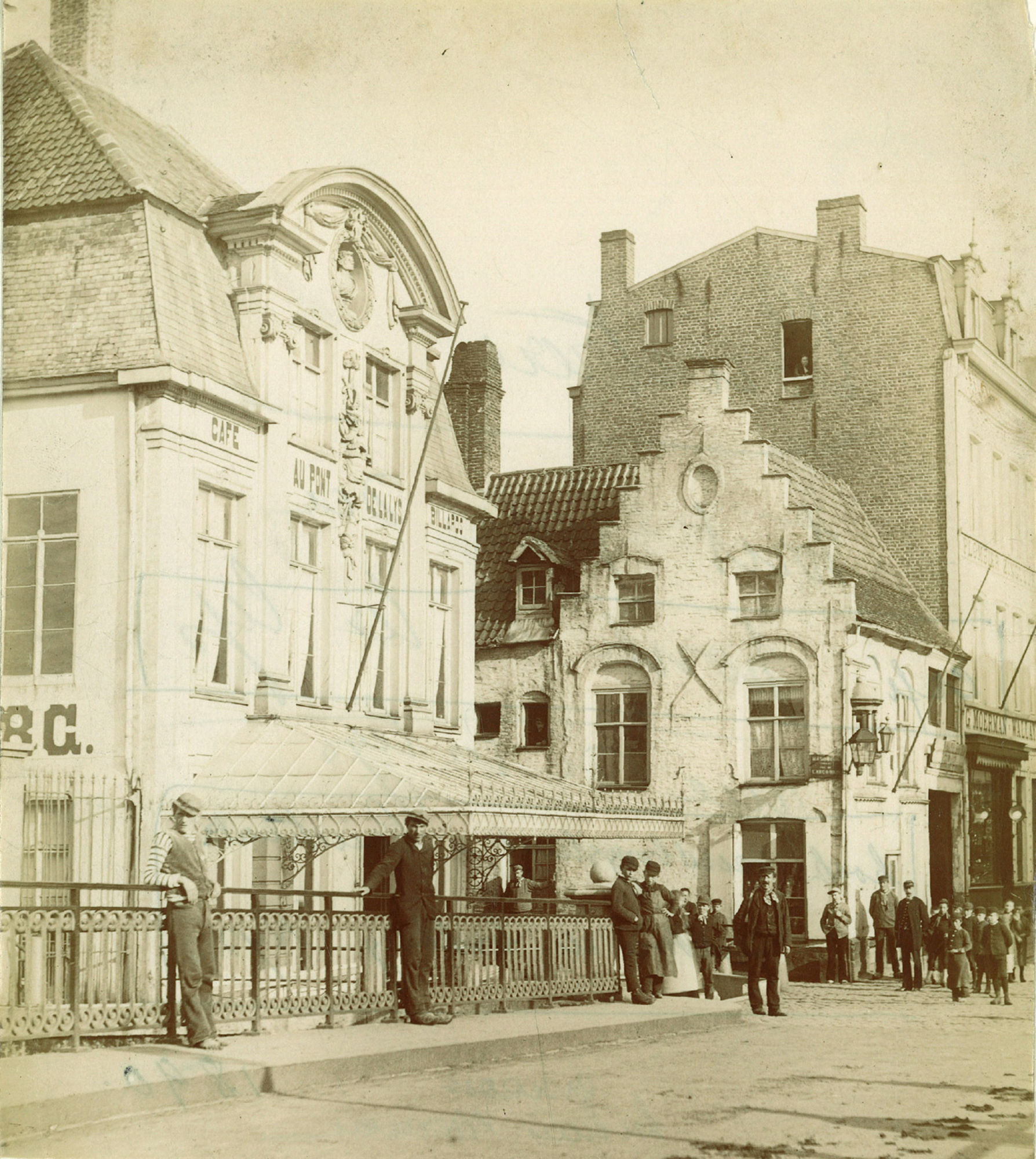 Café Au Pont De La Lys in de Leiestraat