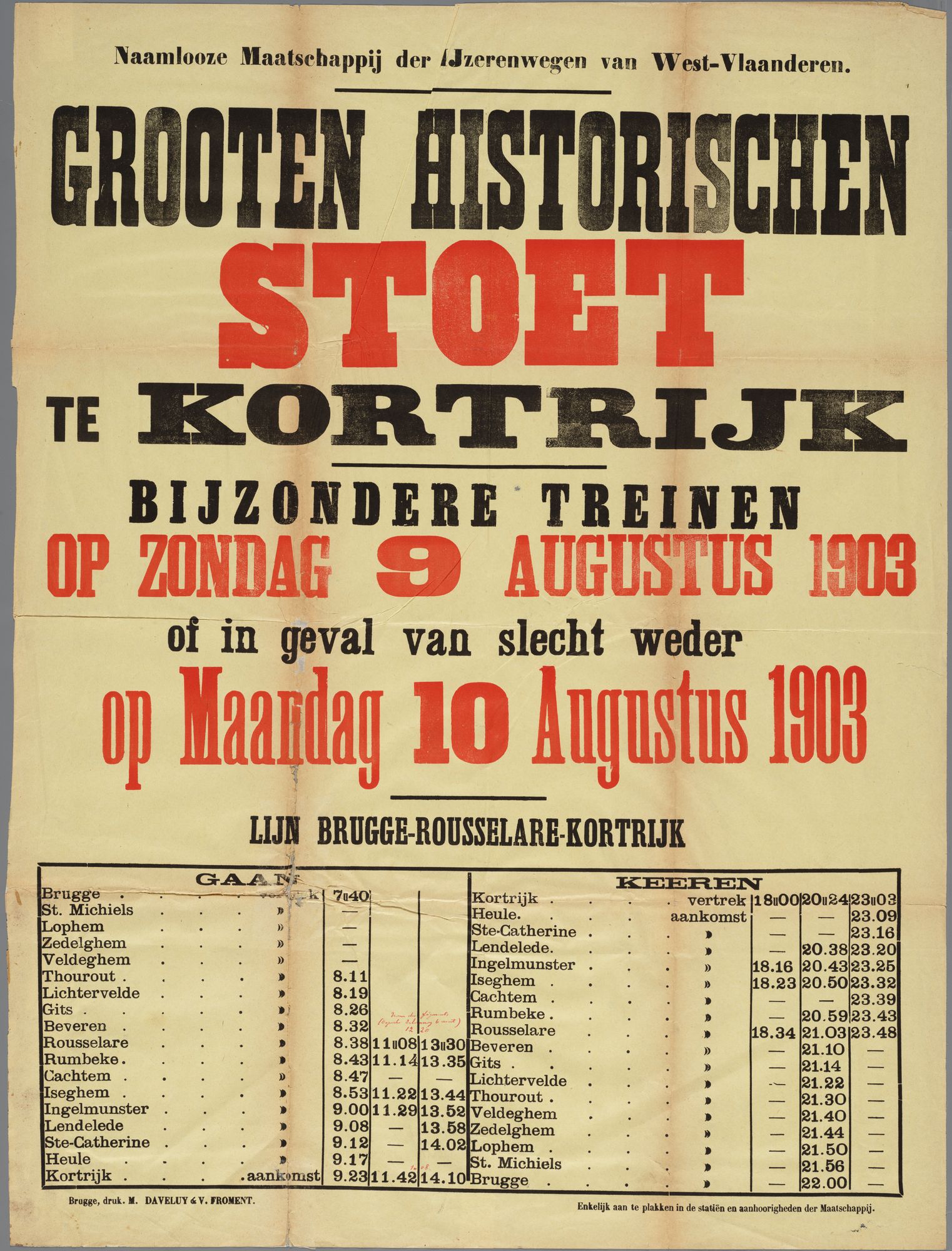 Historische stoet 1903