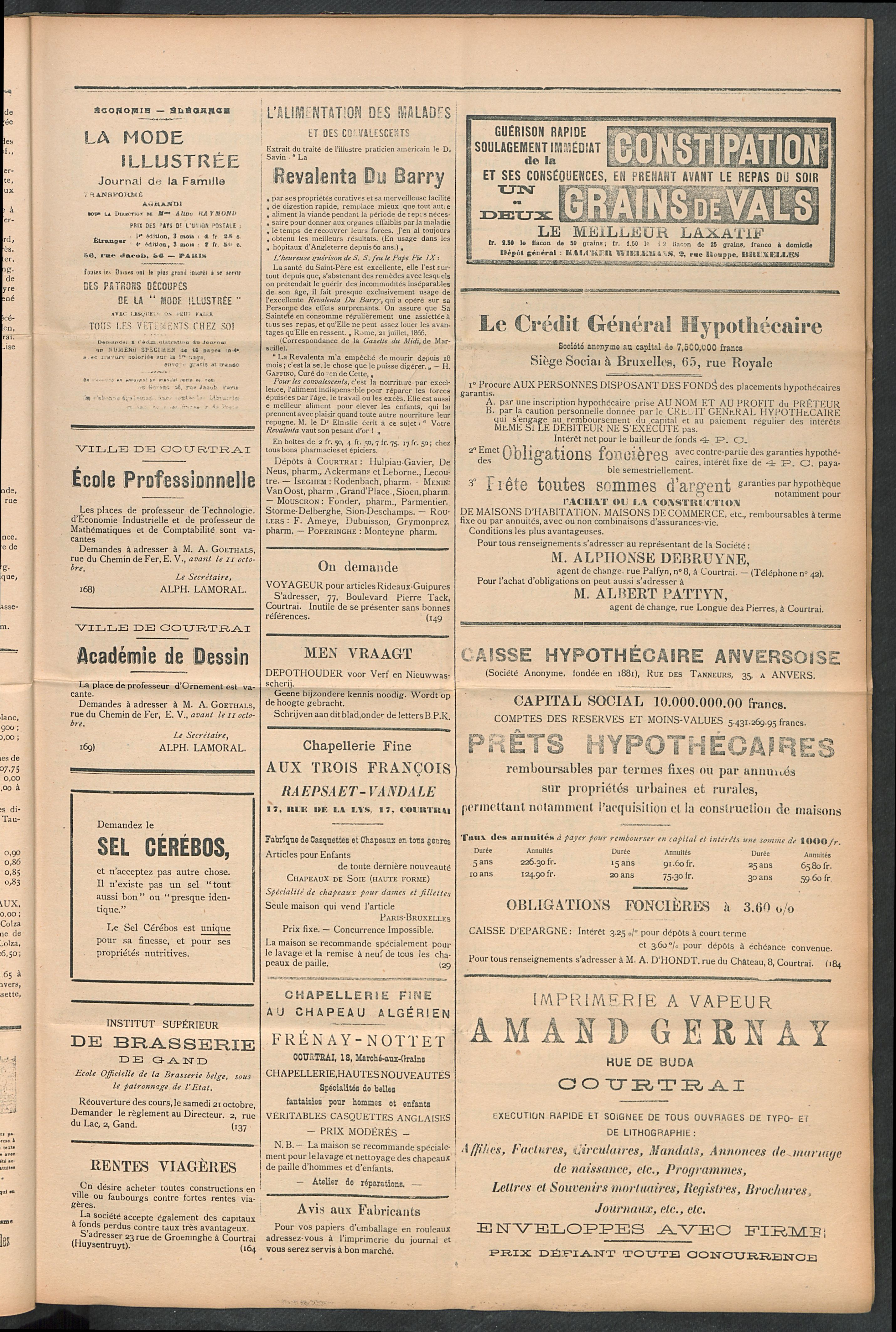 L'echo De Courtrai 1911-10-12 p3