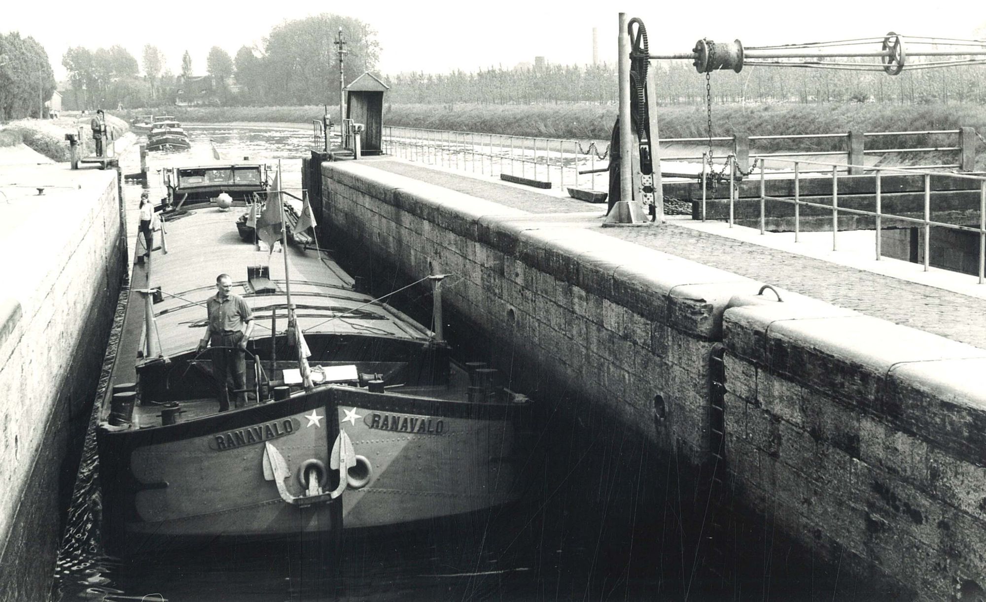 Oud sluizencomplex Menen 1982