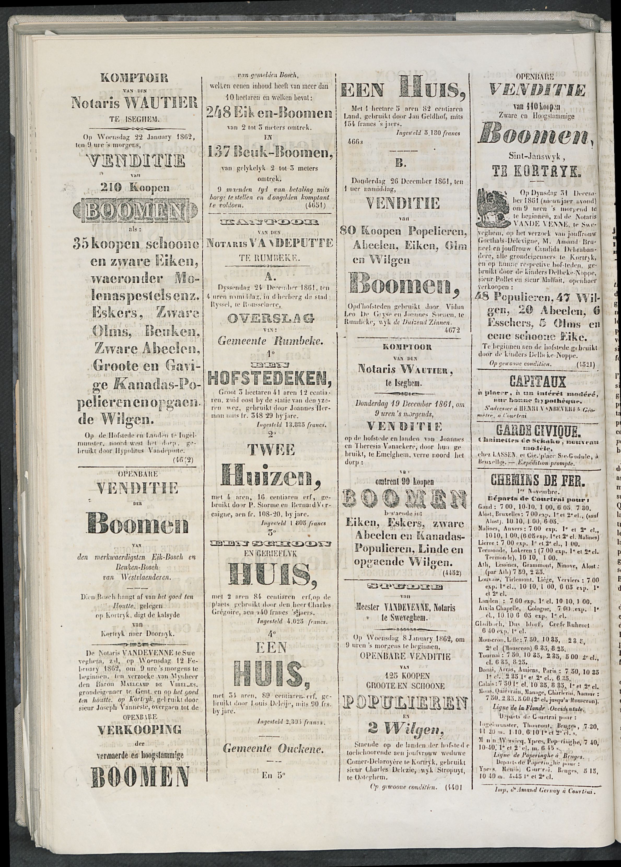 L'echo De Courtrai 1861-12-18 p4