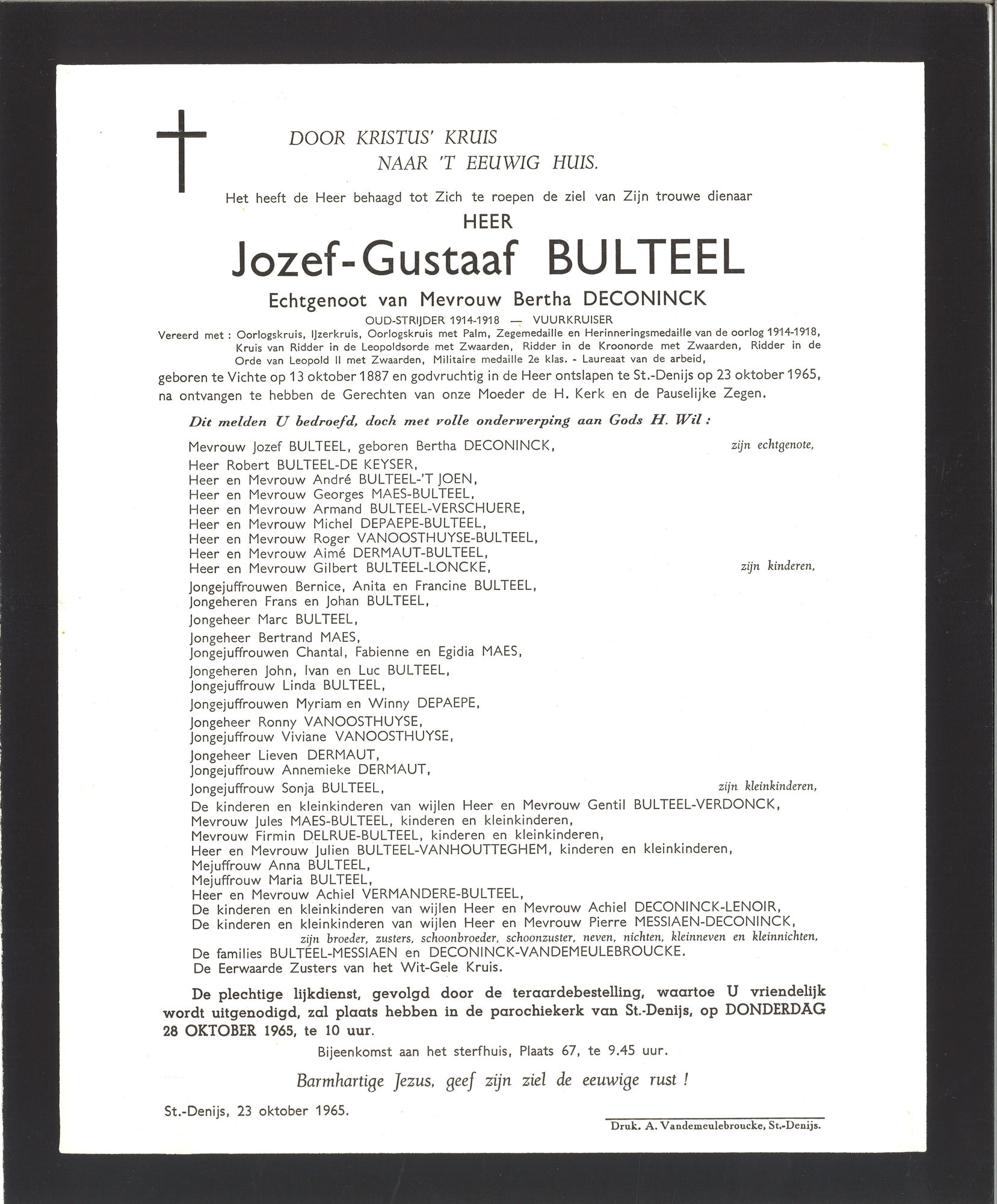 Bulteel Jozef-Gustaaf 