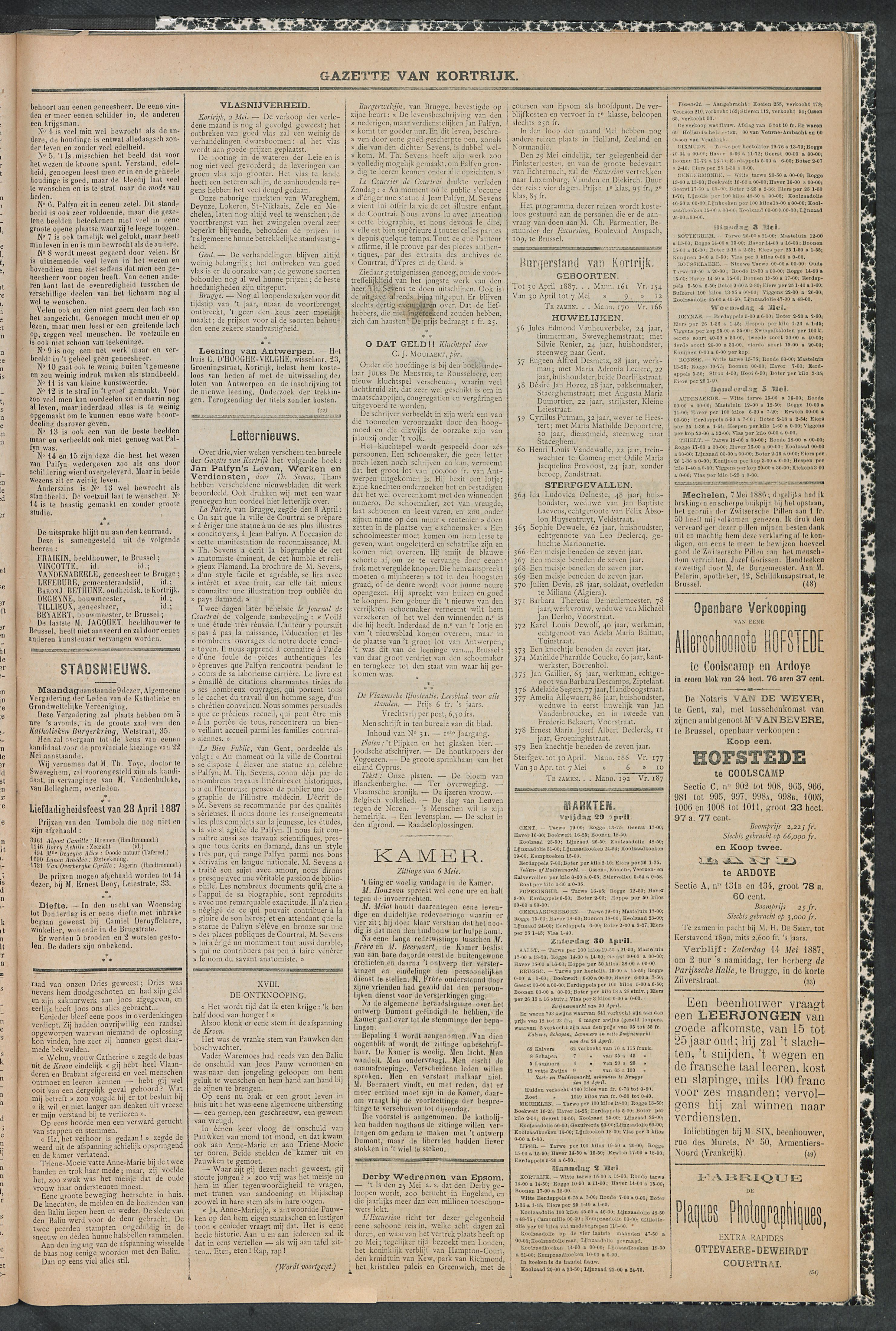 Gazette Van Kortrijk 1887-05-07 p3