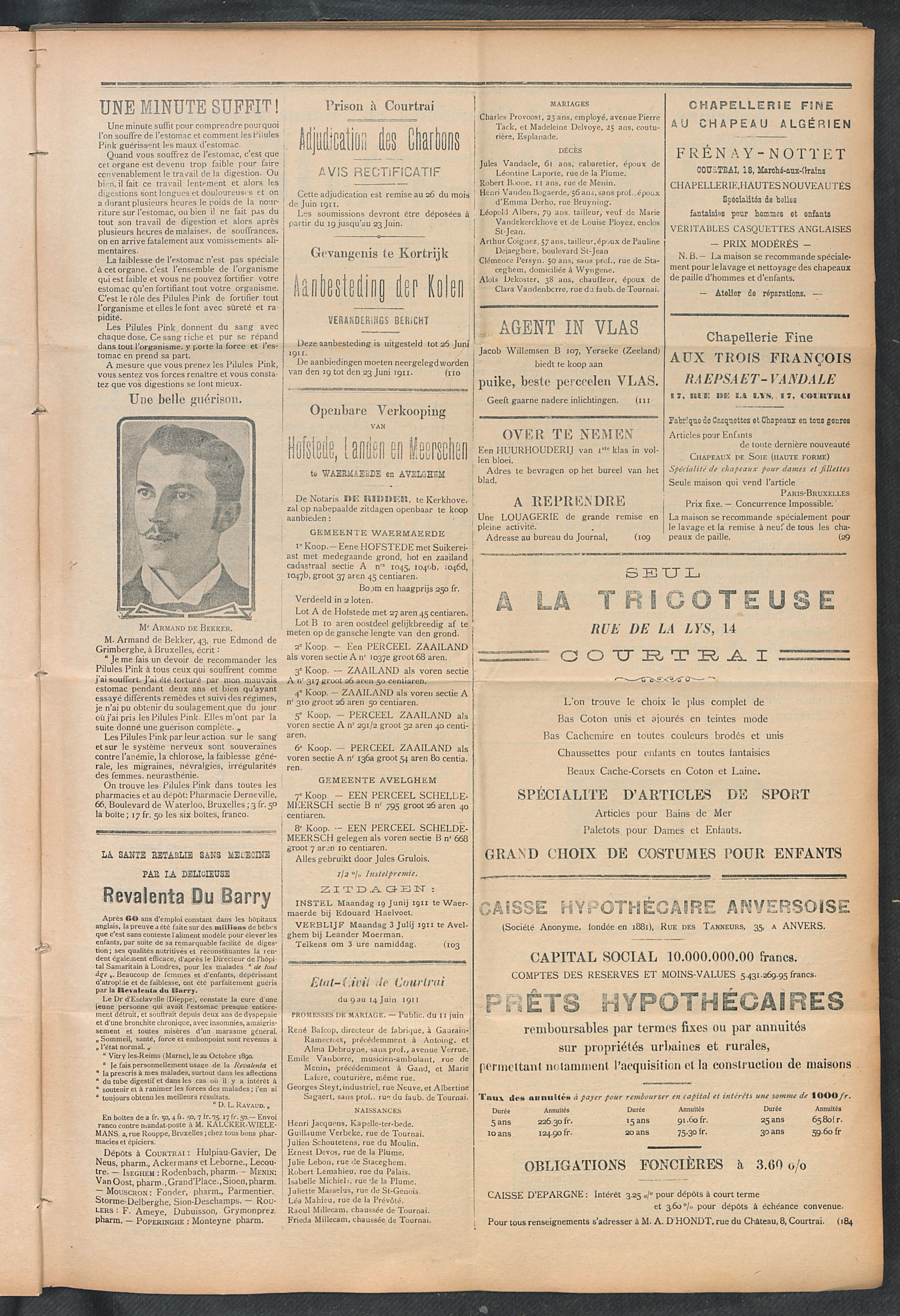 L'echo De Courtrai 1911-06-15 p3