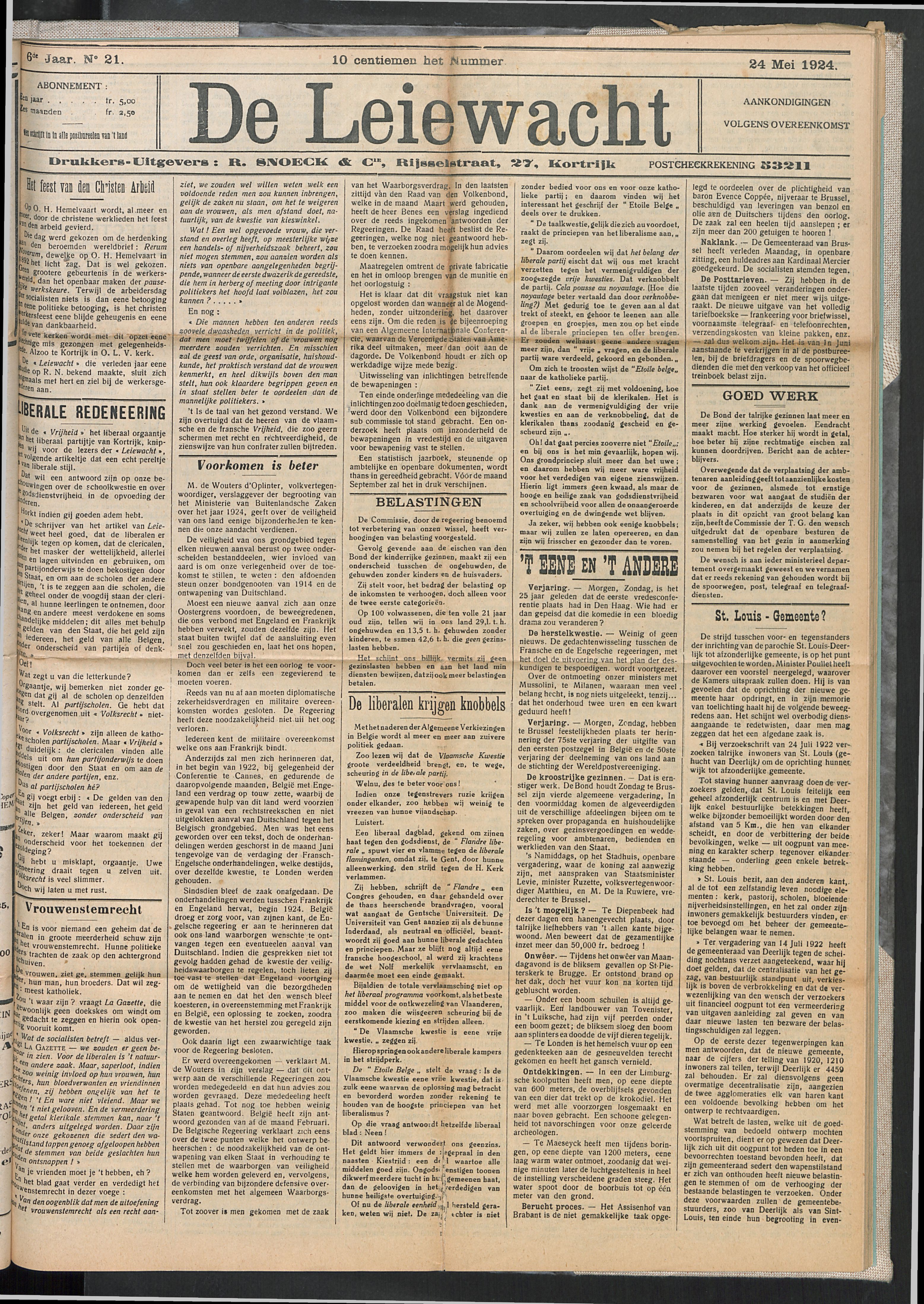 De Leiewacht 1924-05-24 p1
