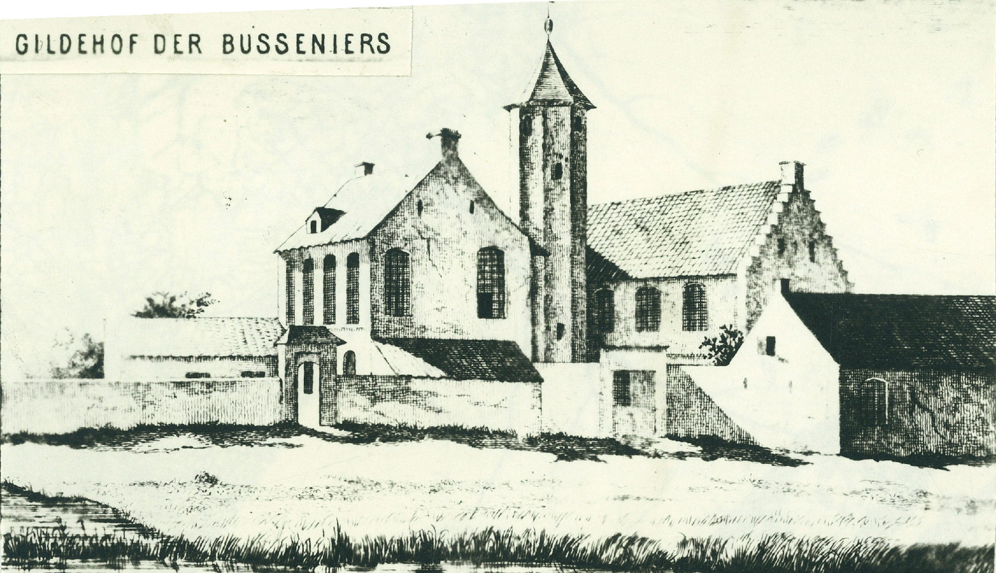 Gildenhof der busseniers in de Wijngaardstraat - St. Janslaan