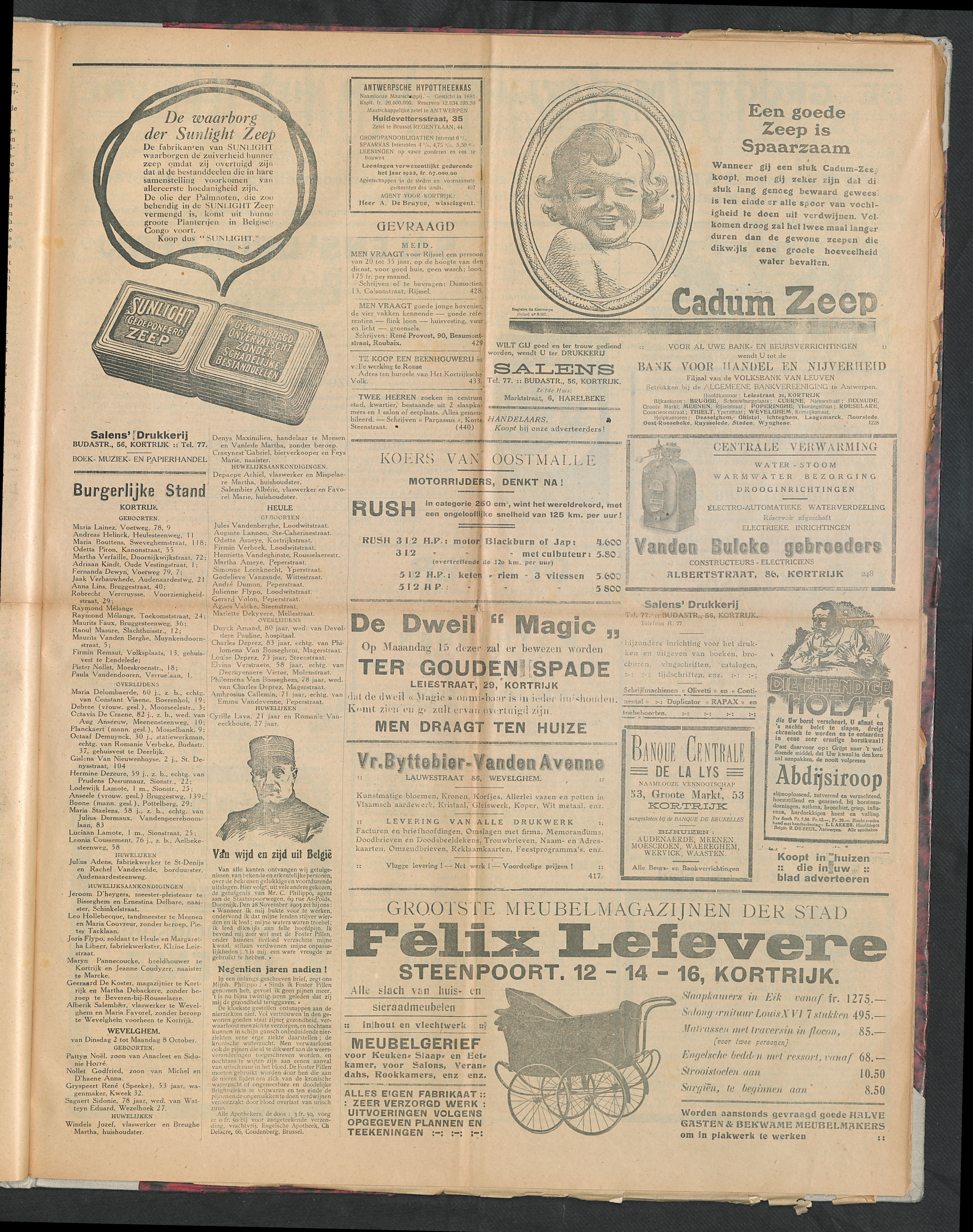 Het Kortrijksche Volk 1923-10-14 p3
