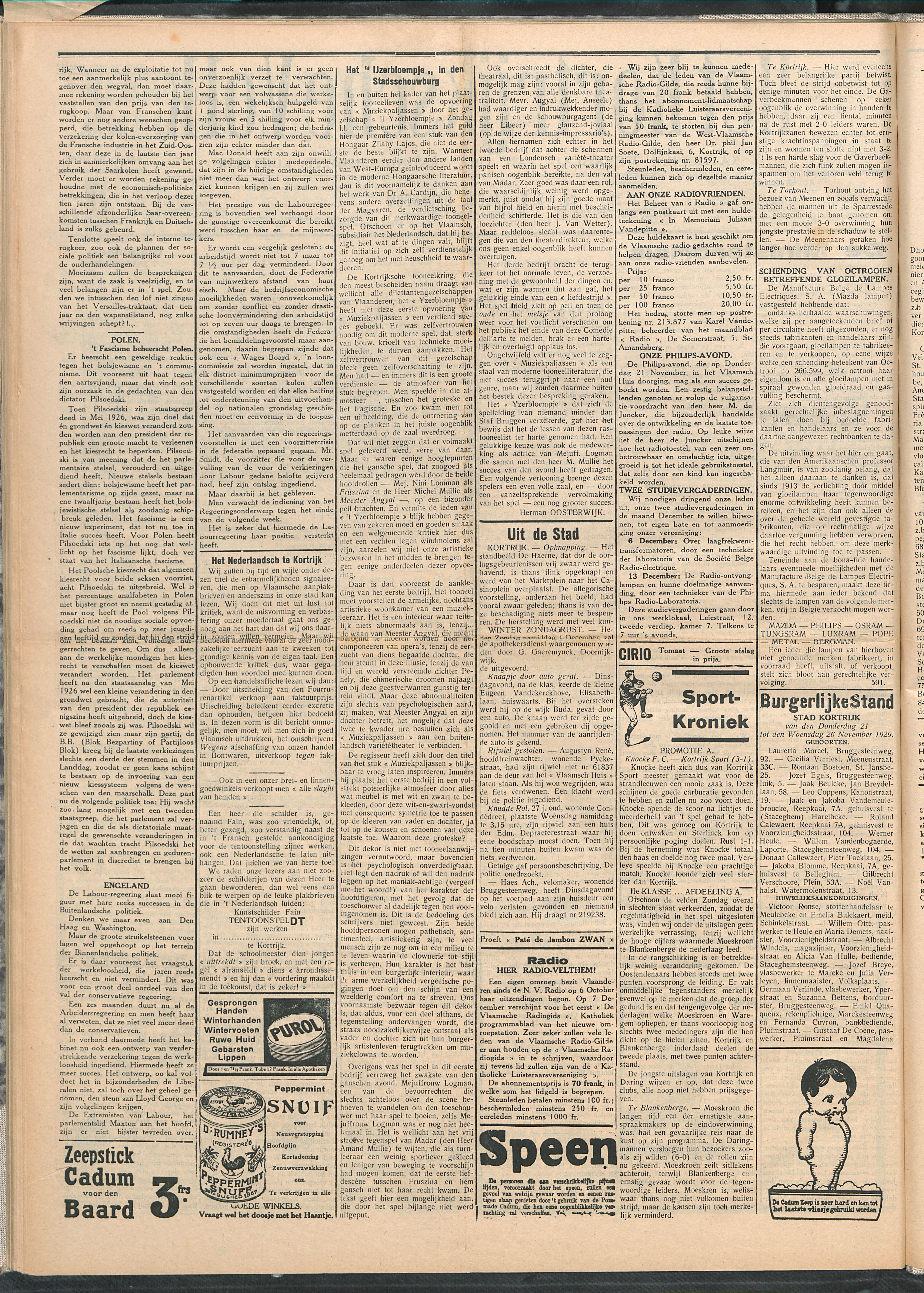 Het Kortrijksche Volk 1929-12-01 p2