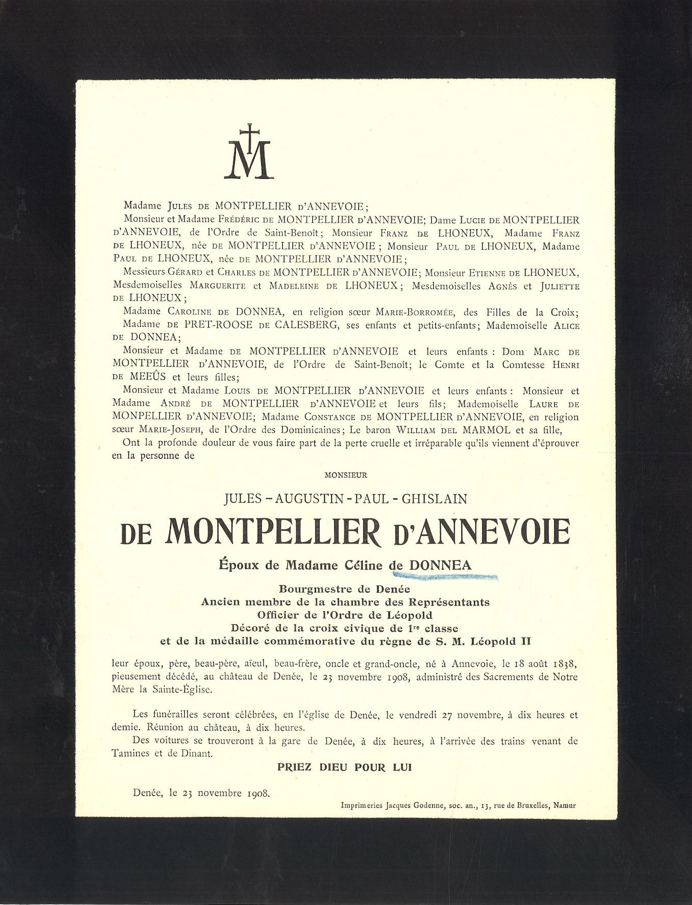 Jules-Augustin-Paul-Ghislain de Montpellier d' Annevoie