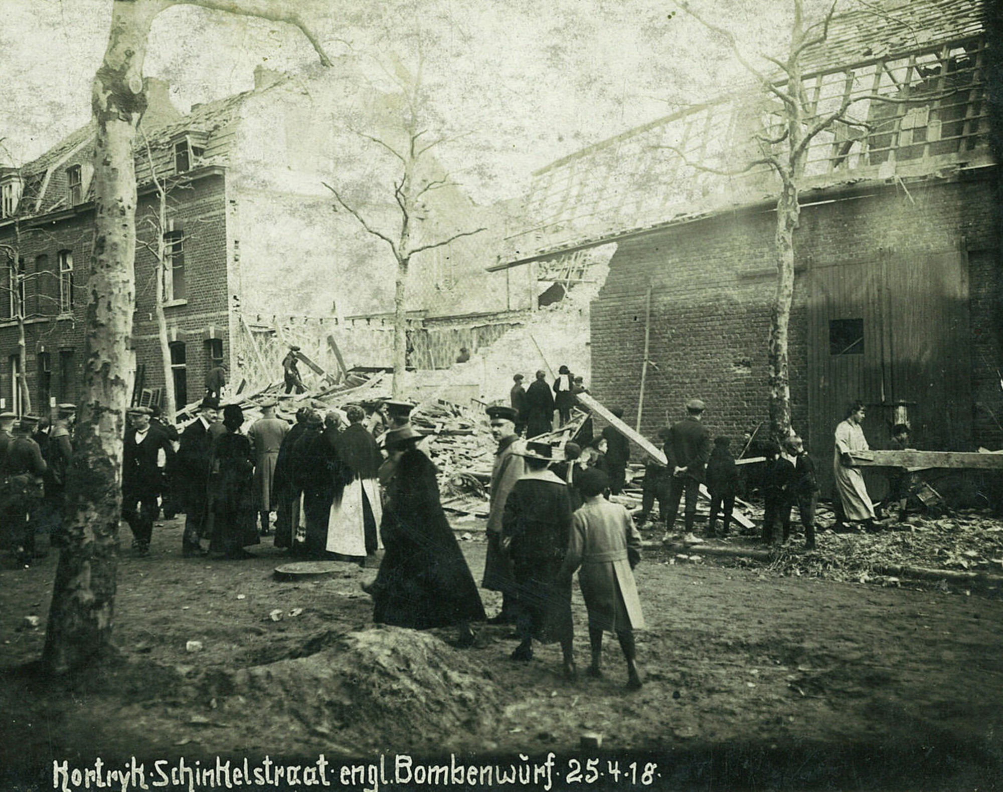 Fotokarte Oorlogsschade tijdens WO I