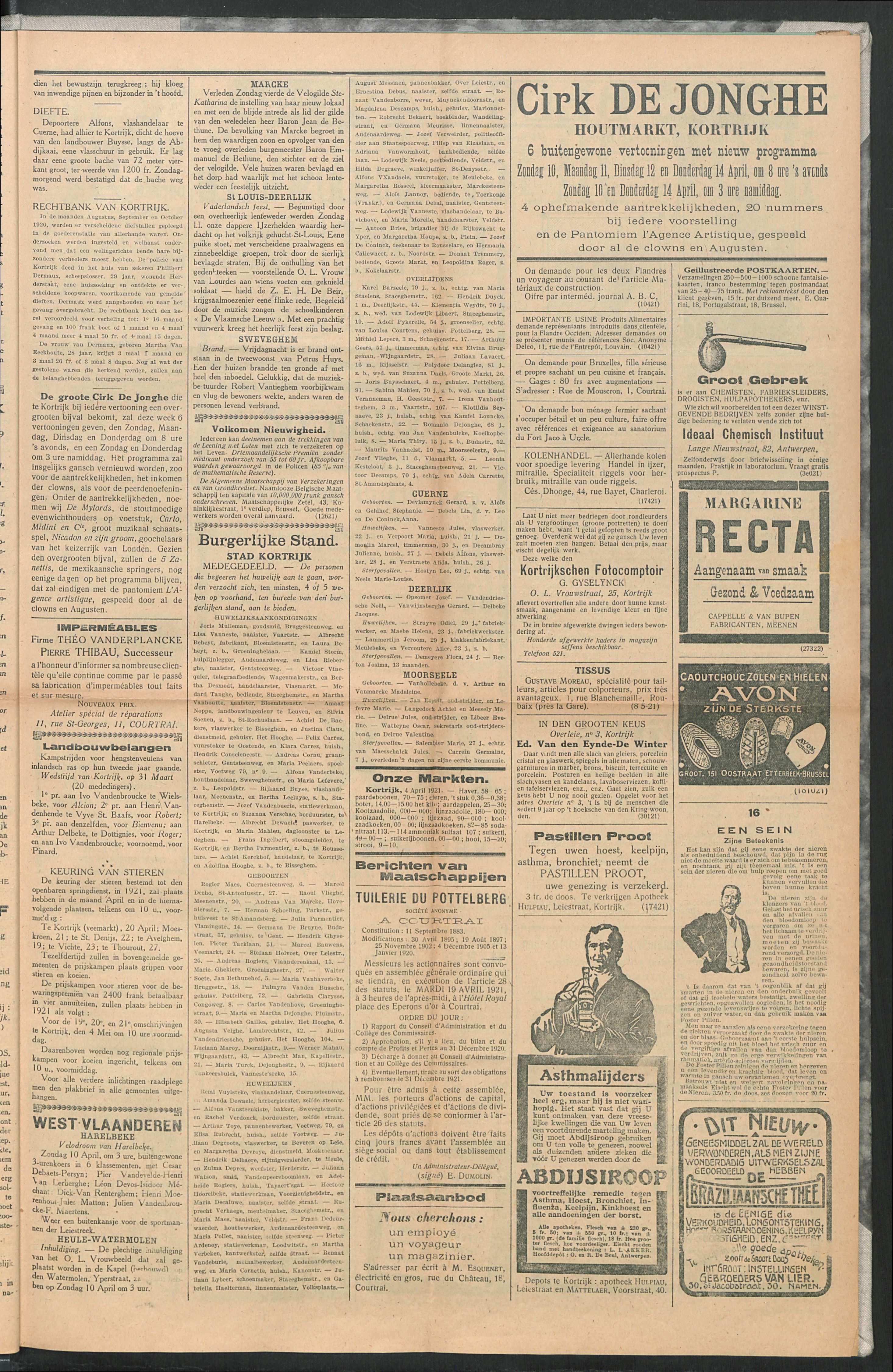 Het Kortrijksche Volk 1921-04-10 p3