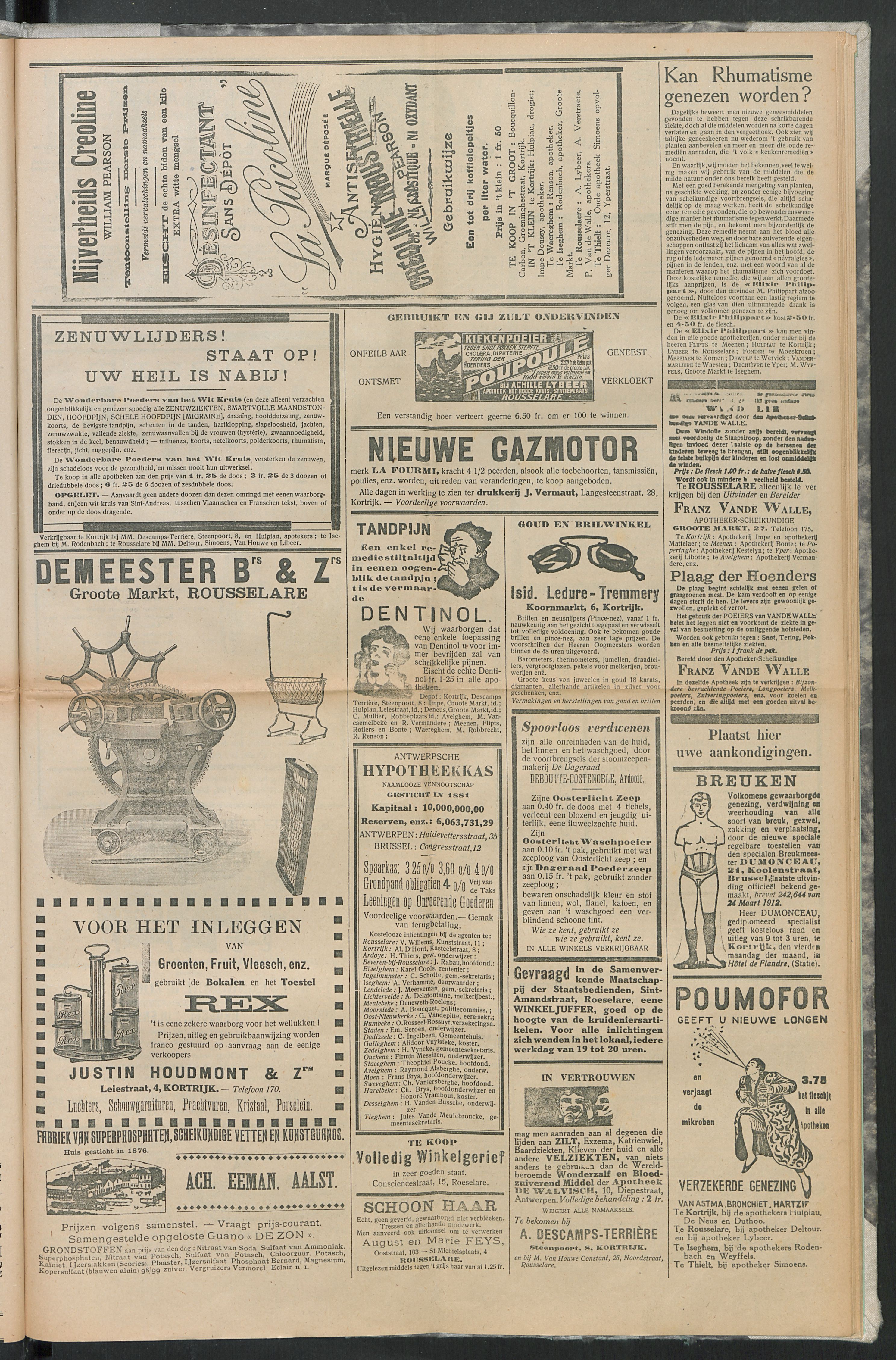Het Kortrijksche Volk 1914-07-19 p7