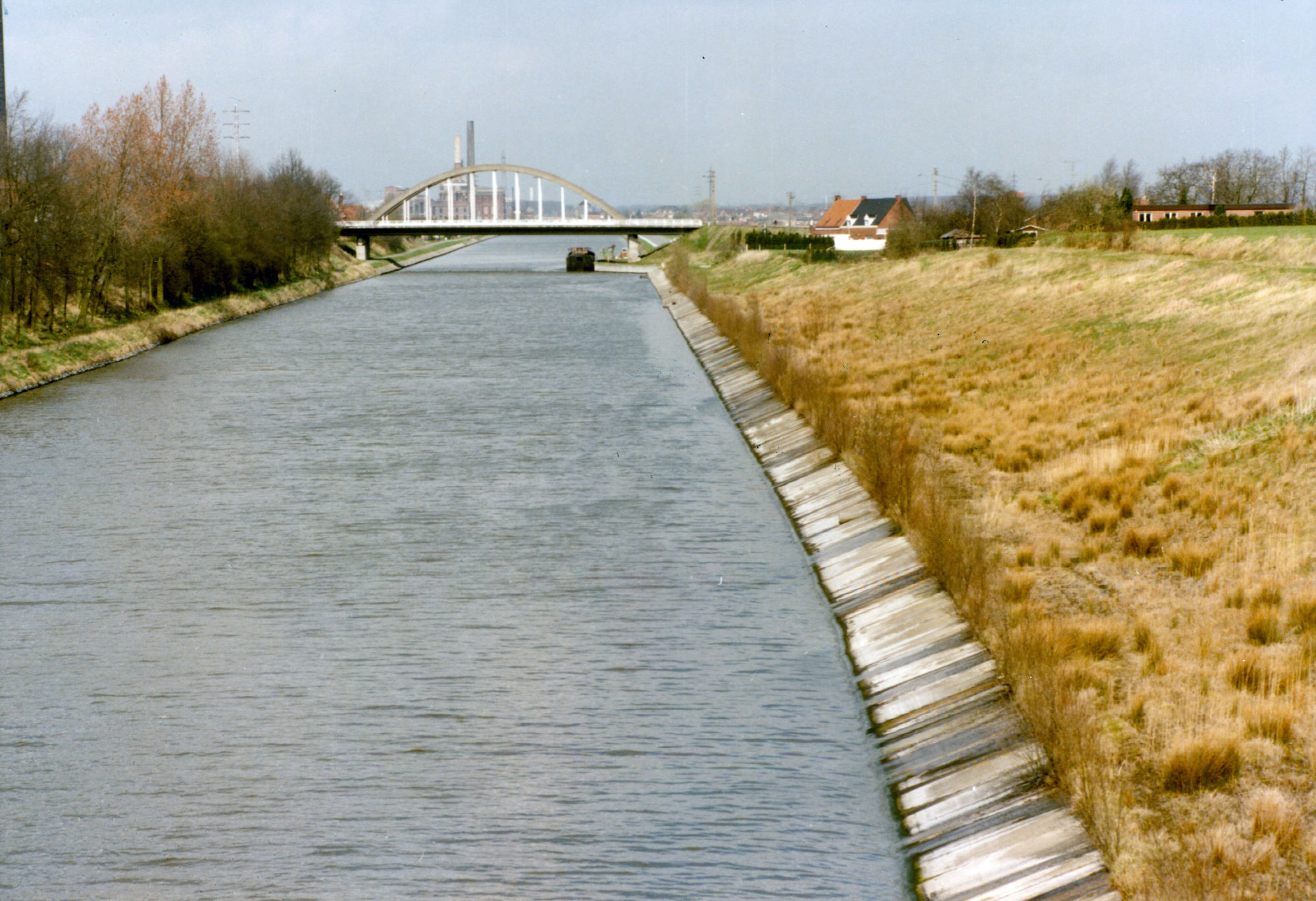Kanaal Bossuit-Kortrijk in Zwevegem-Knokke 1981