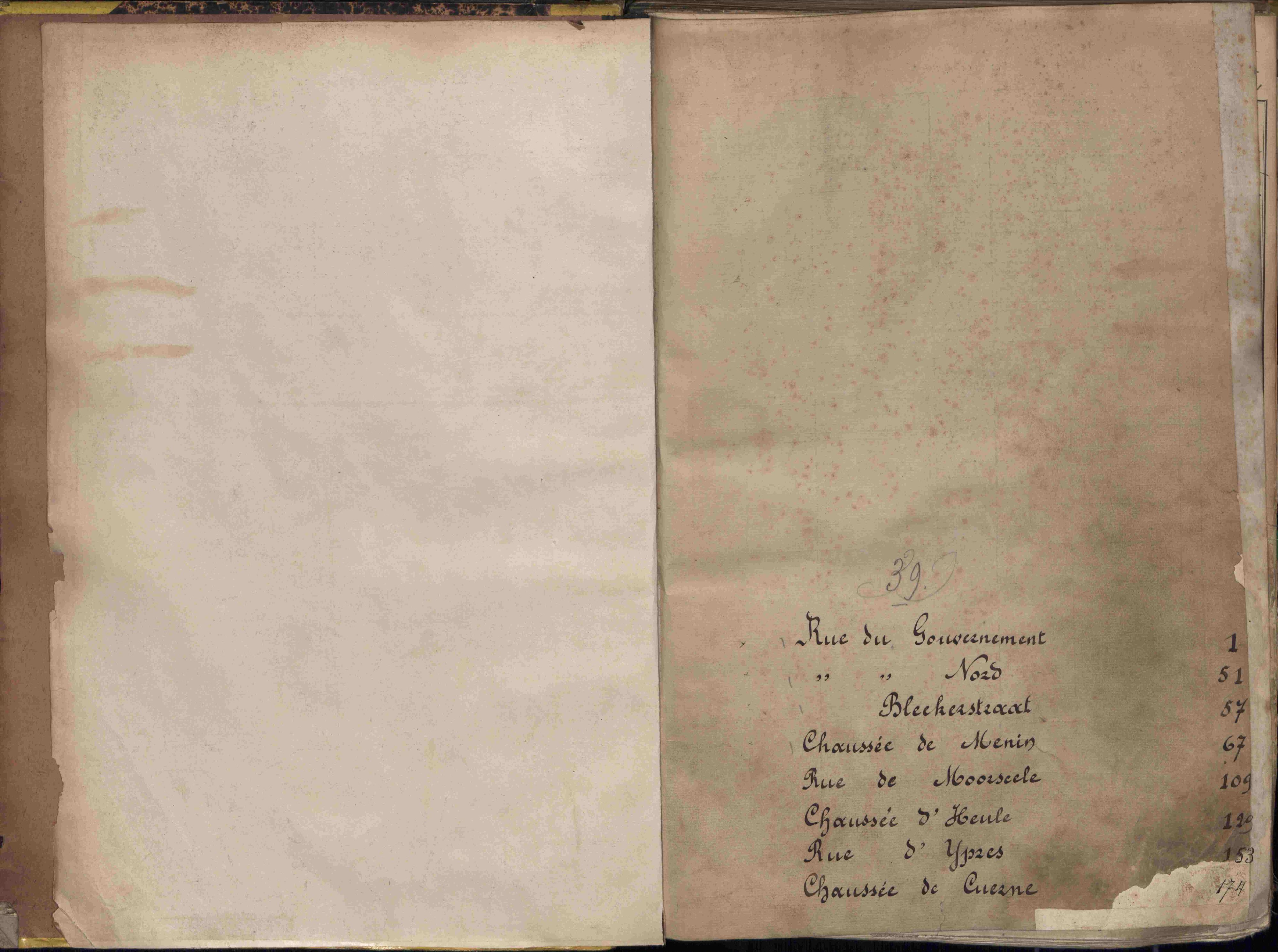 Bevolkingsregister Kortrijk 1890 boek 39