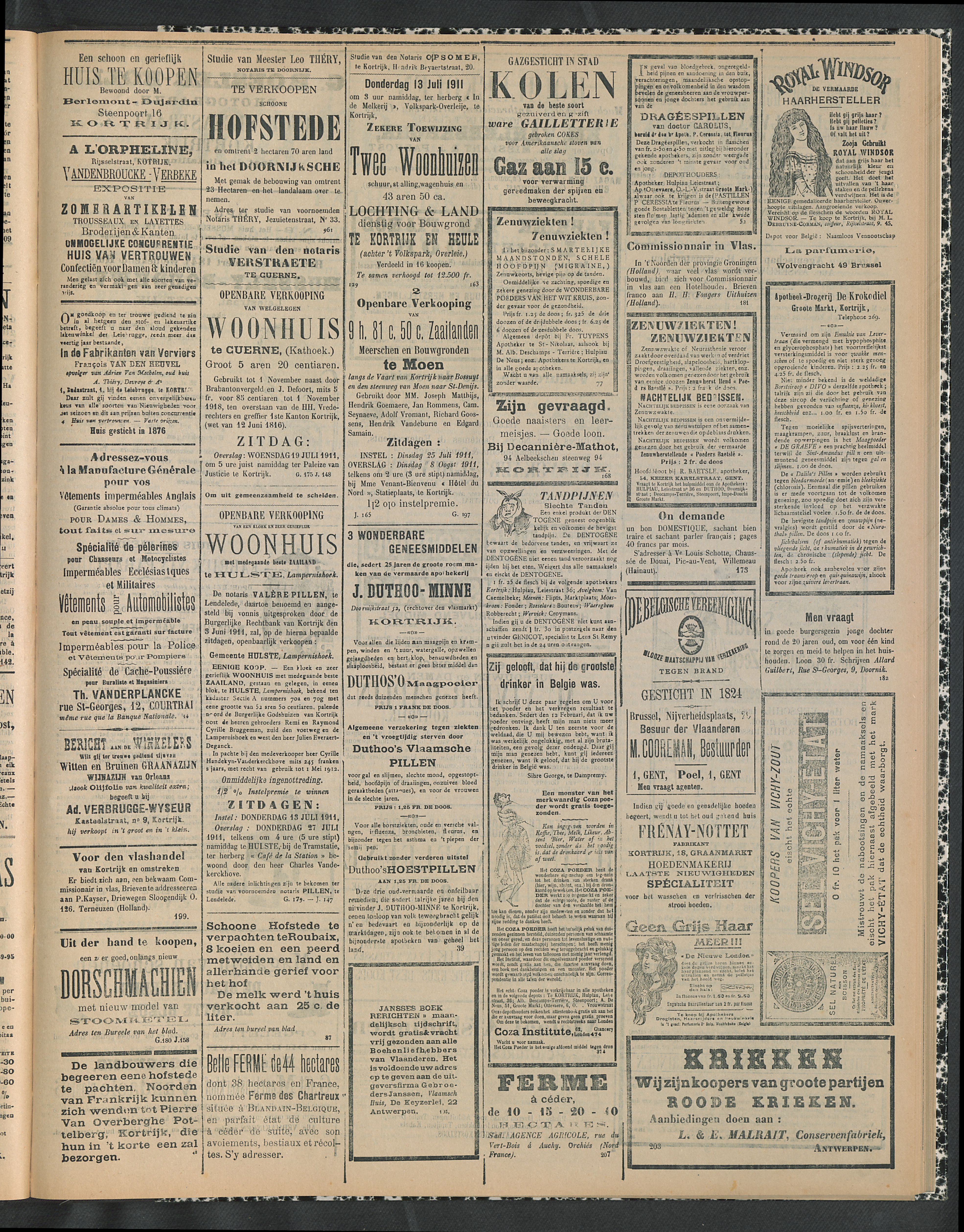 Gazette Van Kortrijk 1911-07-13 p3