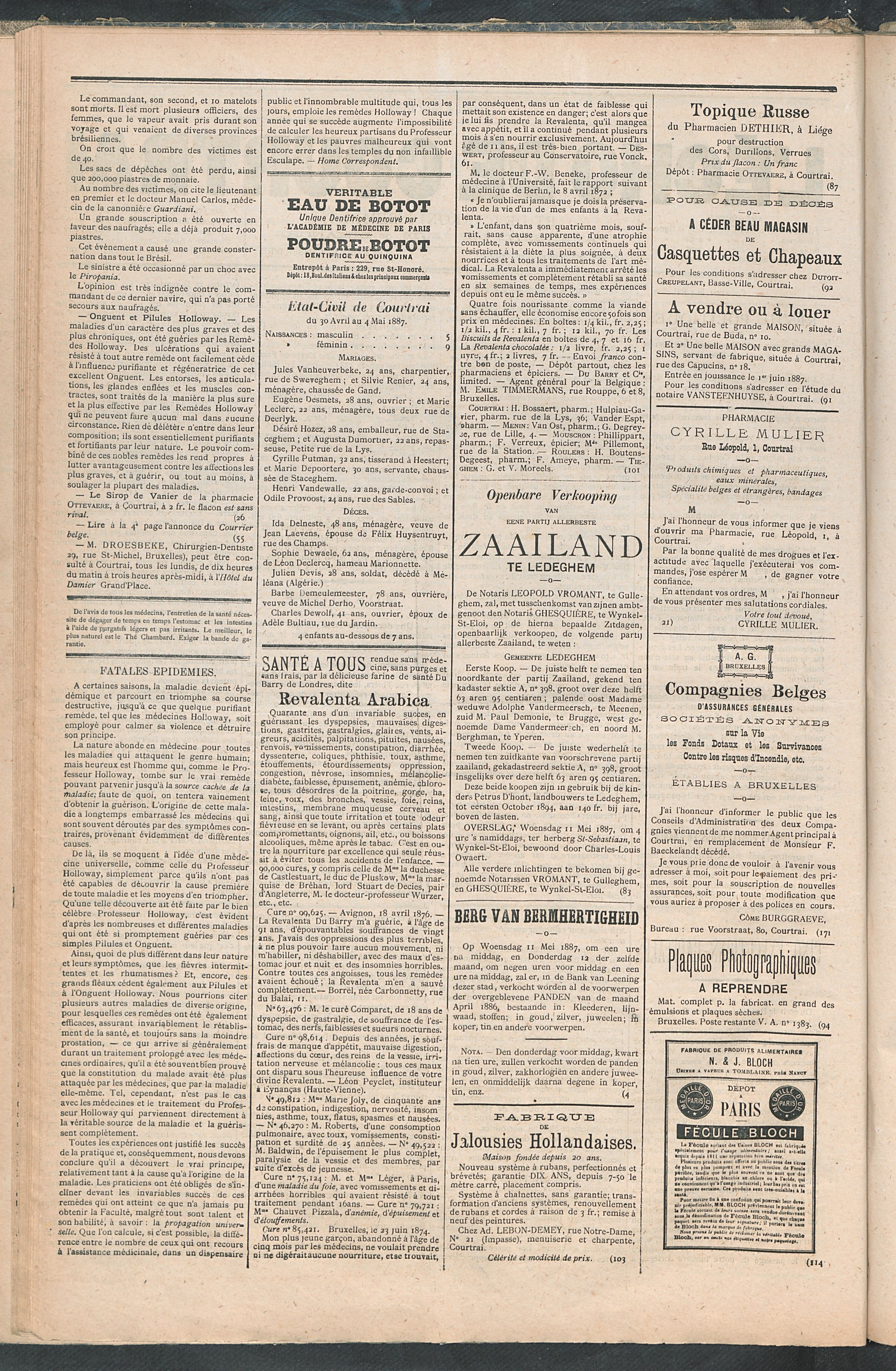 L'echo De Courtrai 1887-05-05 p2