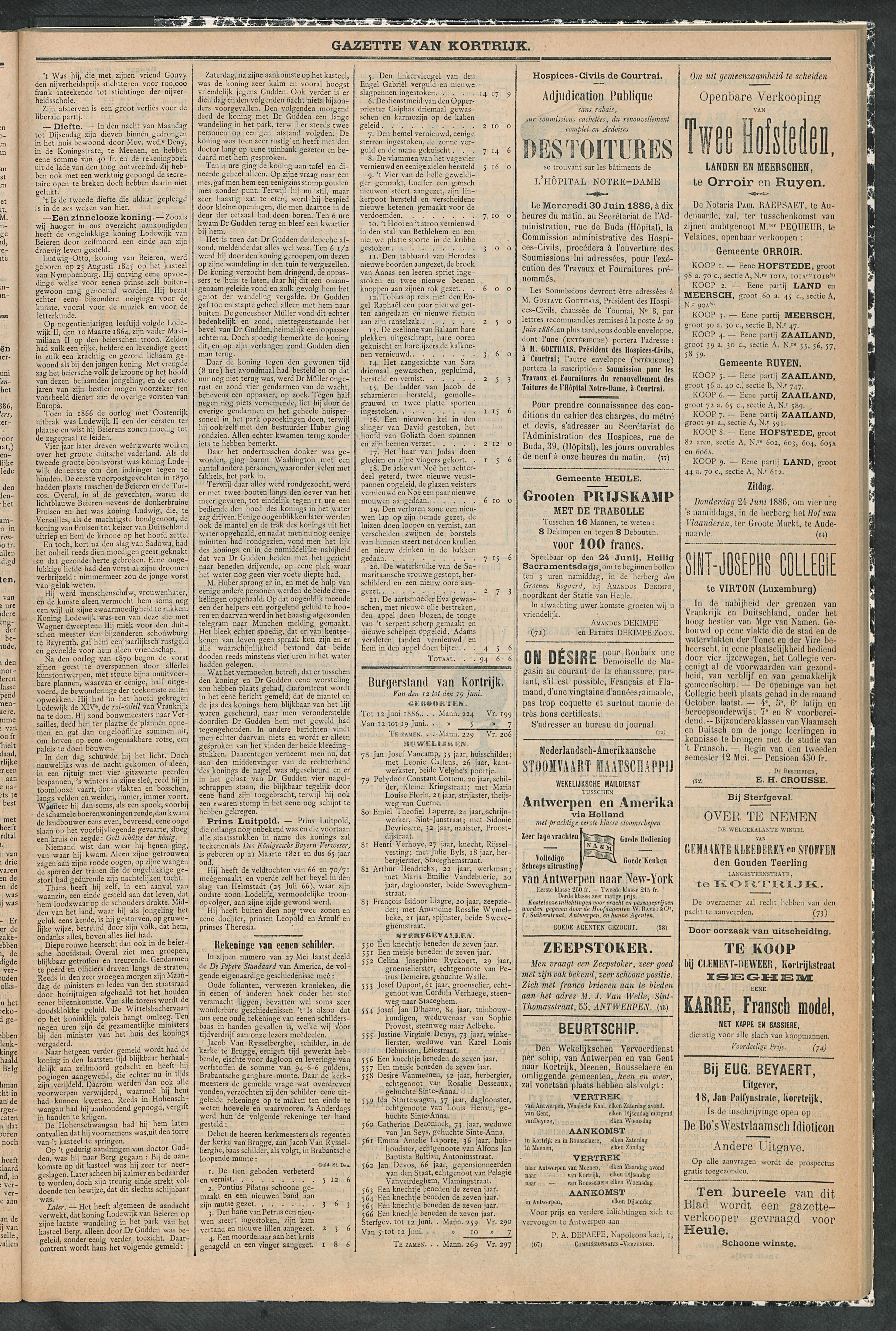 Gazette Van Kortrijk 1886-06-19 p3