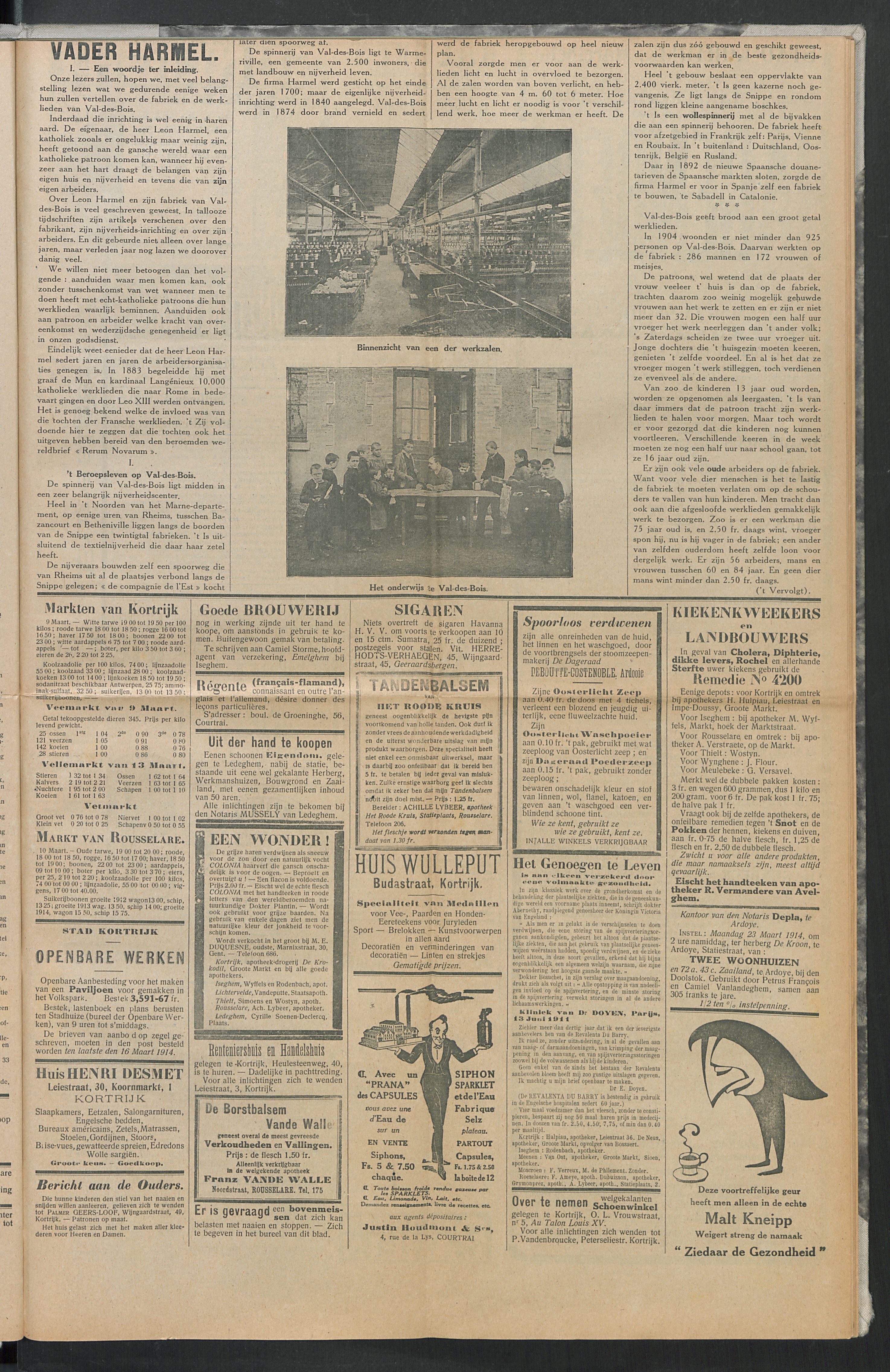 Het Kortrijksche Volk 1914-03-15 p5