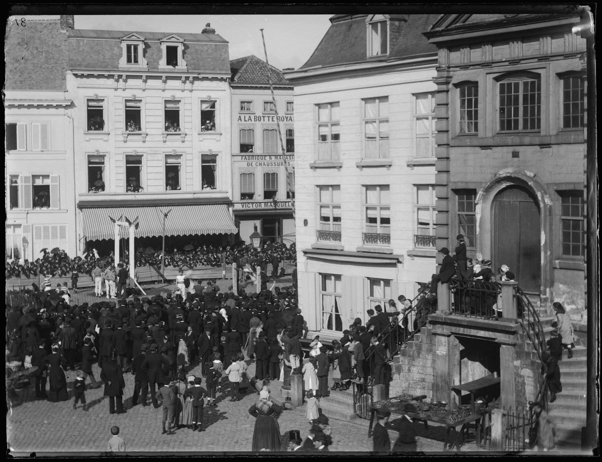 Turnfeesten op de Grote Markt in 1882