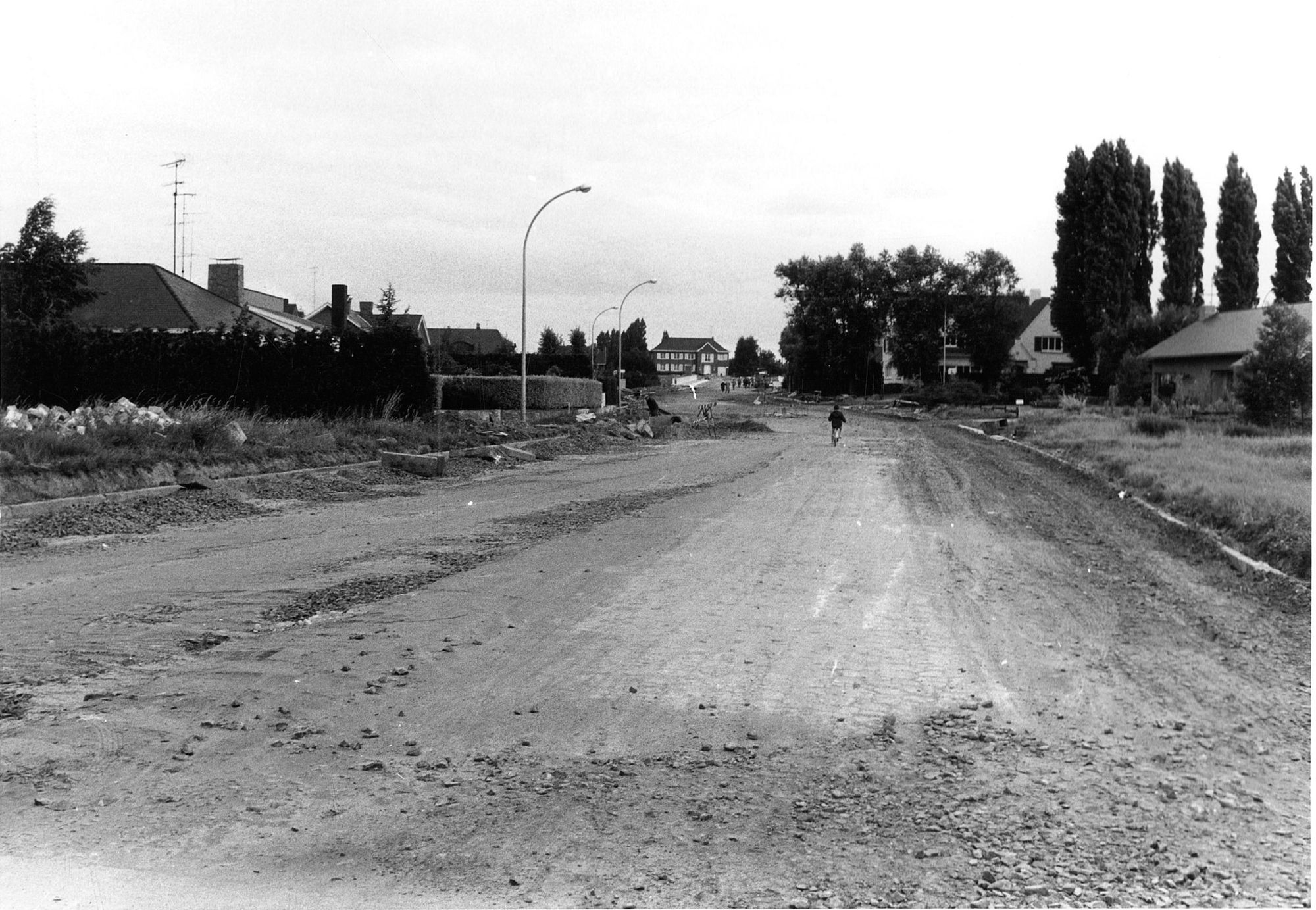 Erasmuslaan (vroeger deel van de Sint-Denijseweg) 1970