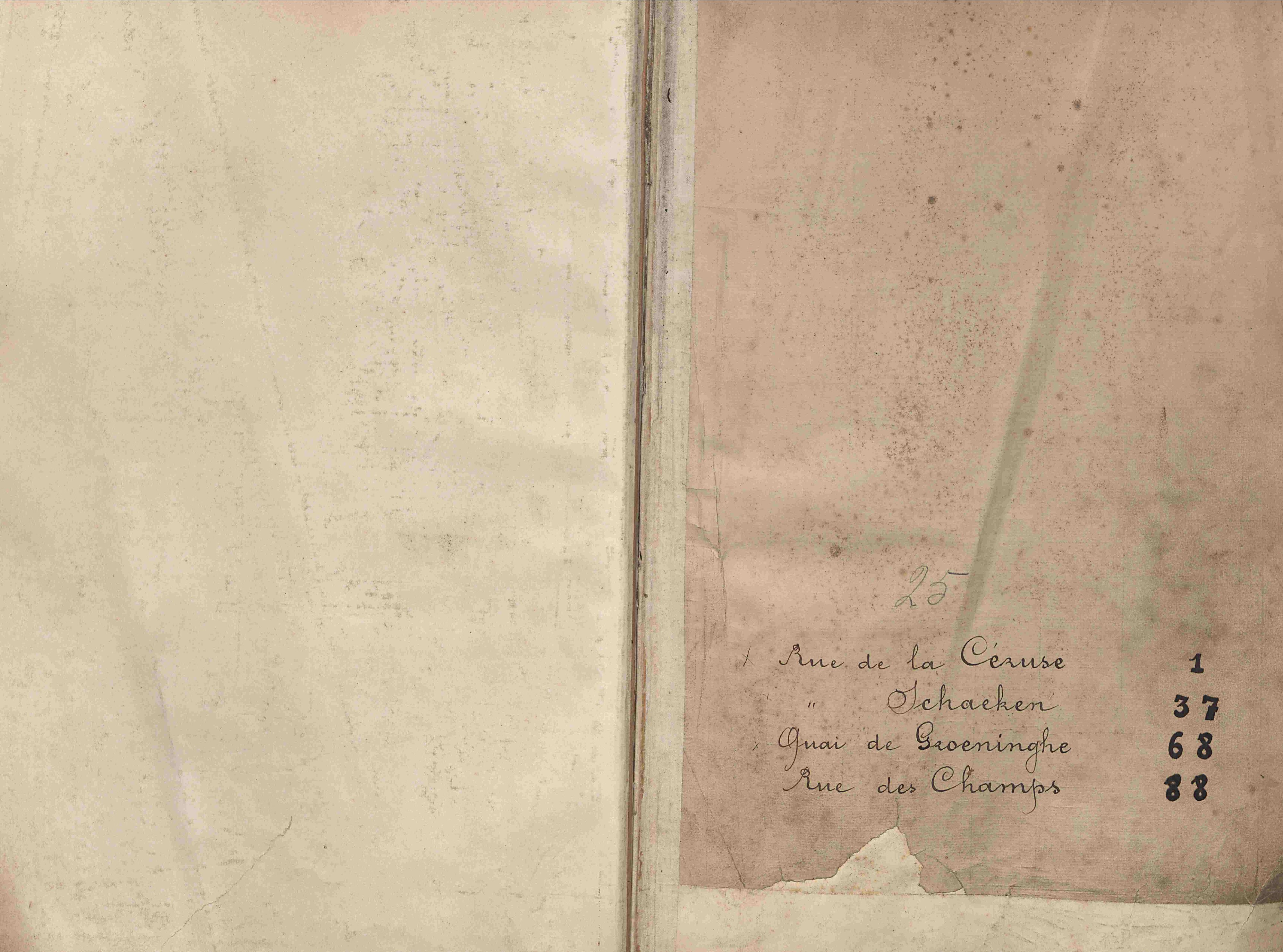 Bevolkingsregister Kortrijk 1890 boek 25