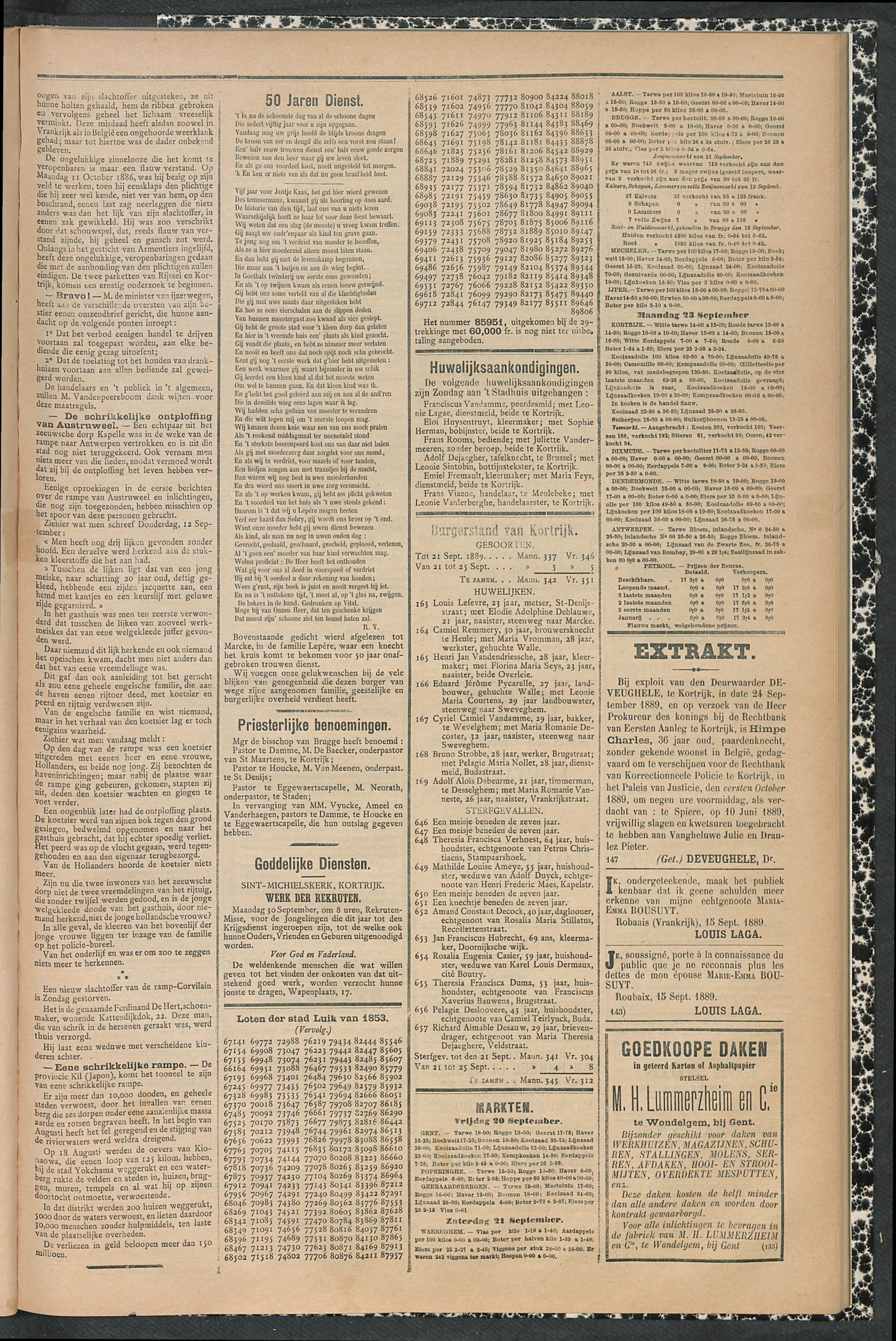 Gazette Van Kortrijk 1889-09-26 p3