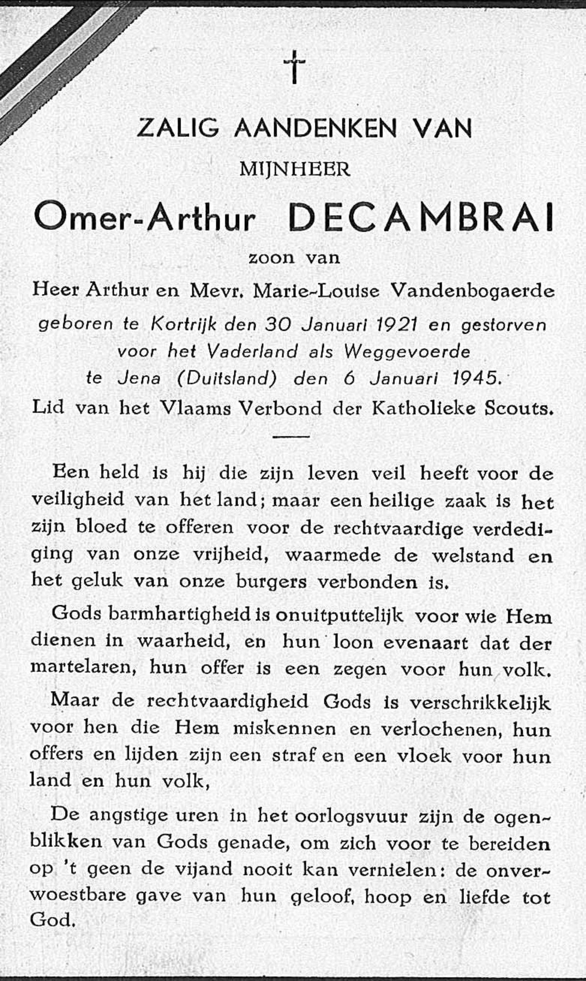 Omer-Arthur Decambrai