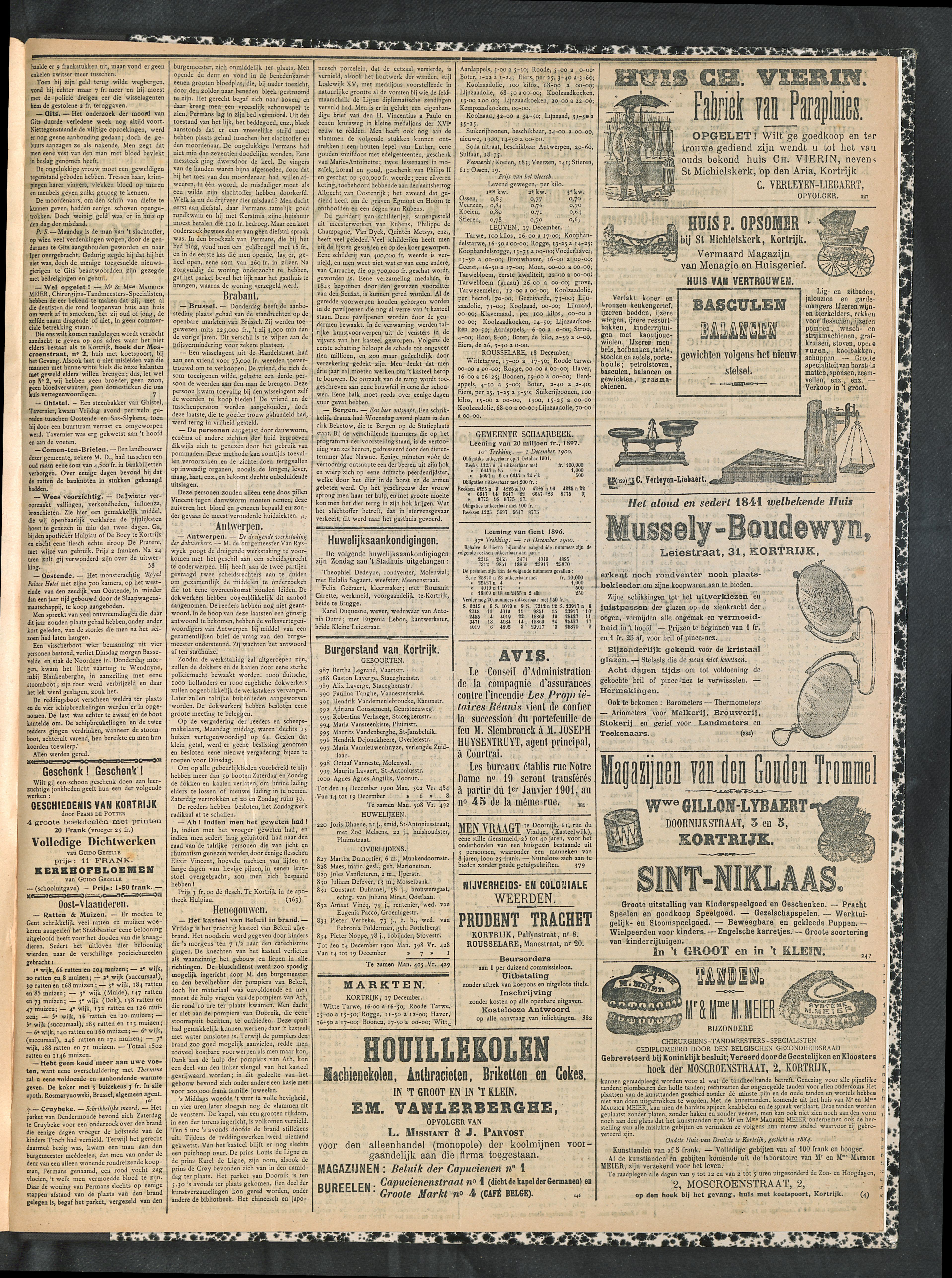 Gazette Van Kortrijk 1900-12-20 p3
