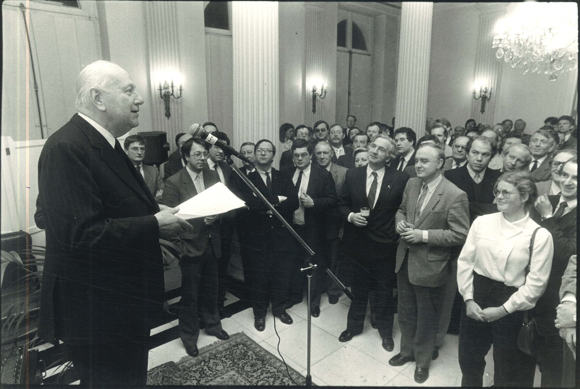 Nieuwjaarsreceptie van de Kamer van Koophandel en Nijverheid 1985