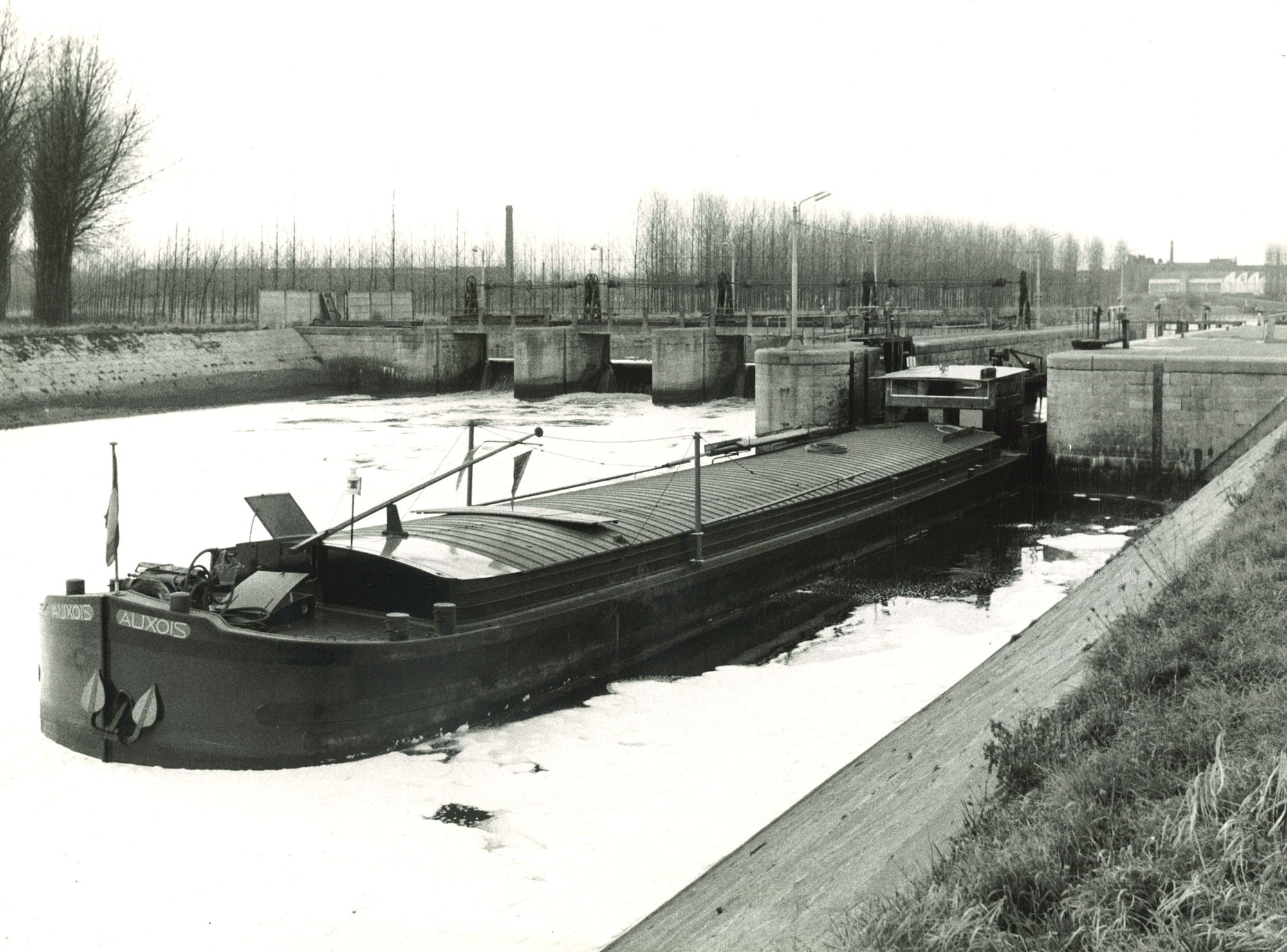 Oud sluizencomplex Menen 1974