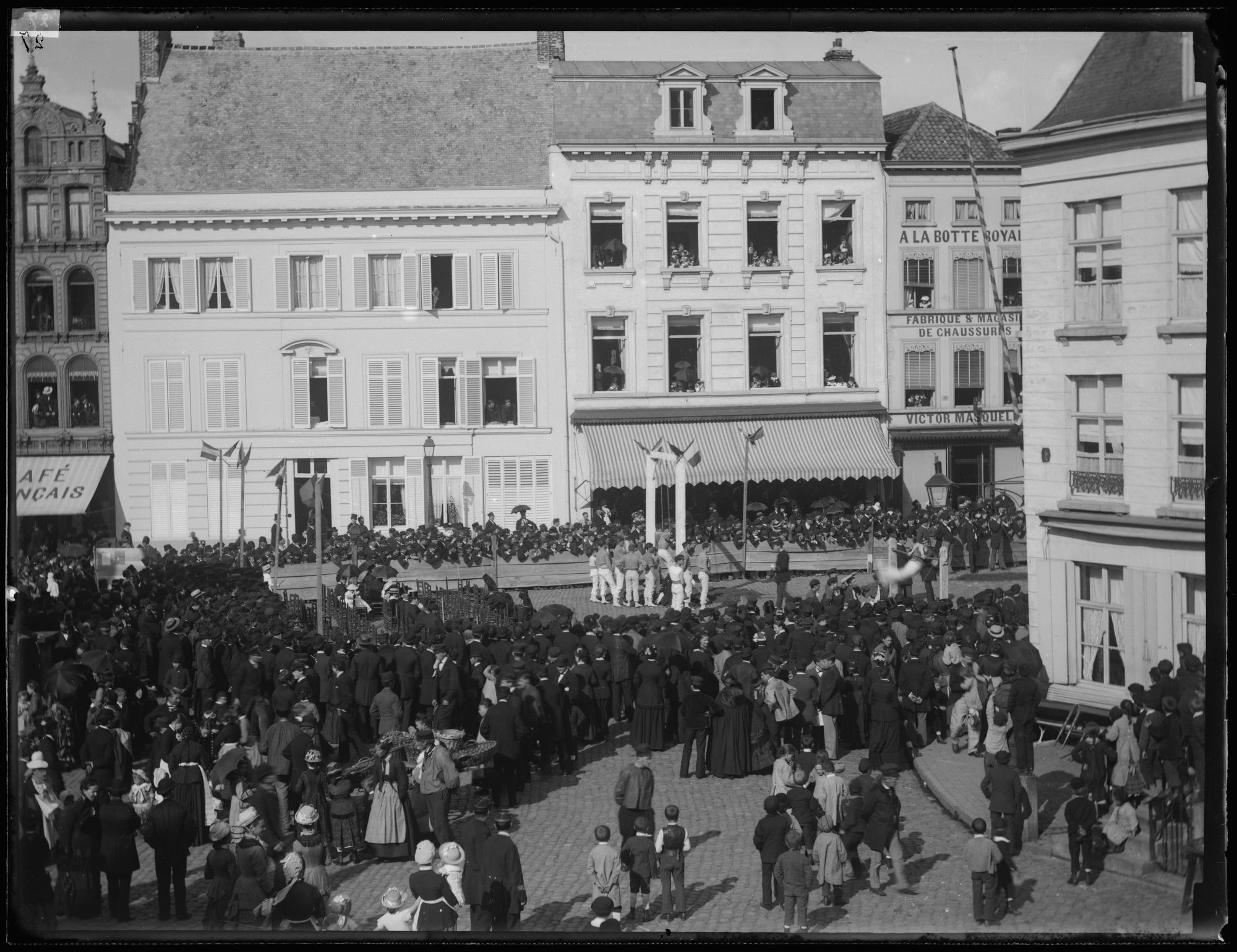 Turnfeesten op de Grote Markt in 1882