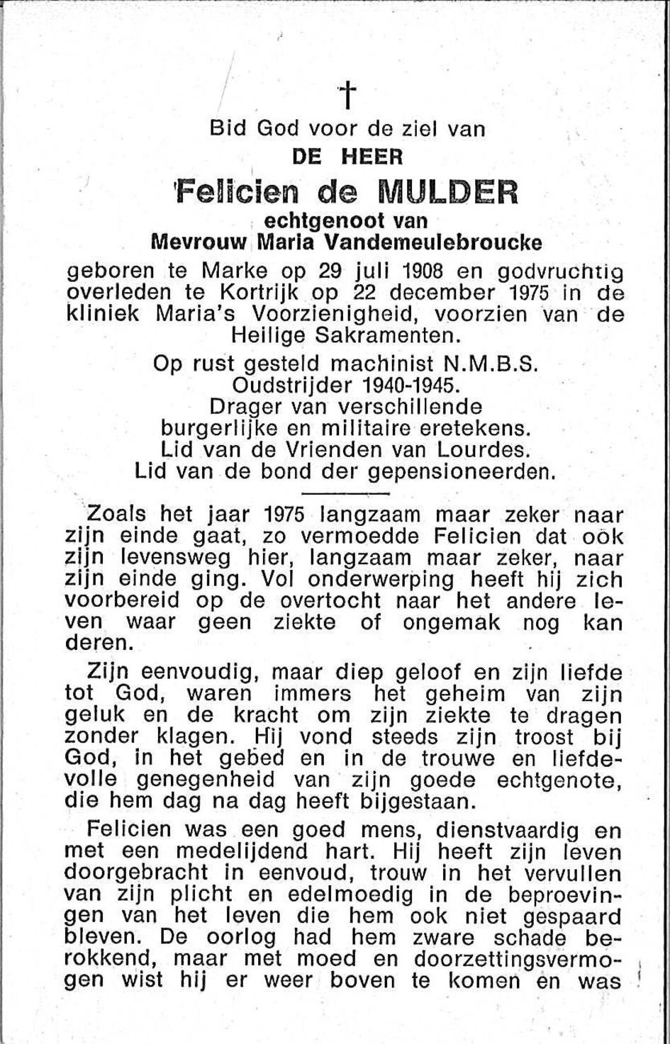 de Mulder Felicien