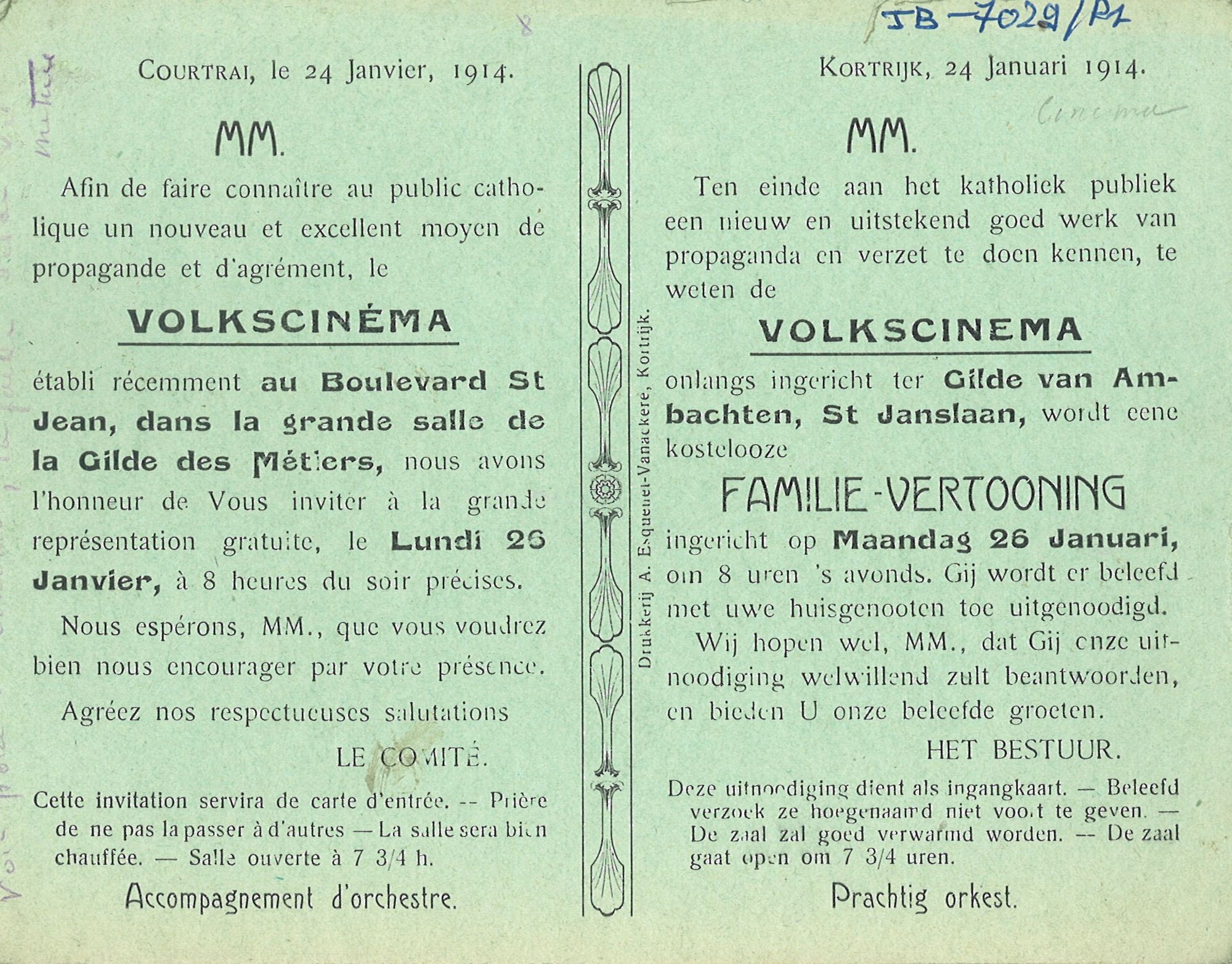 Volkscinema in 1914