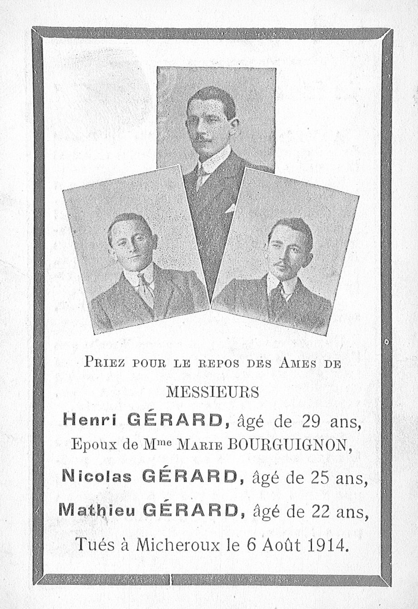 Gérard Henri,Nicolas en Mathieu